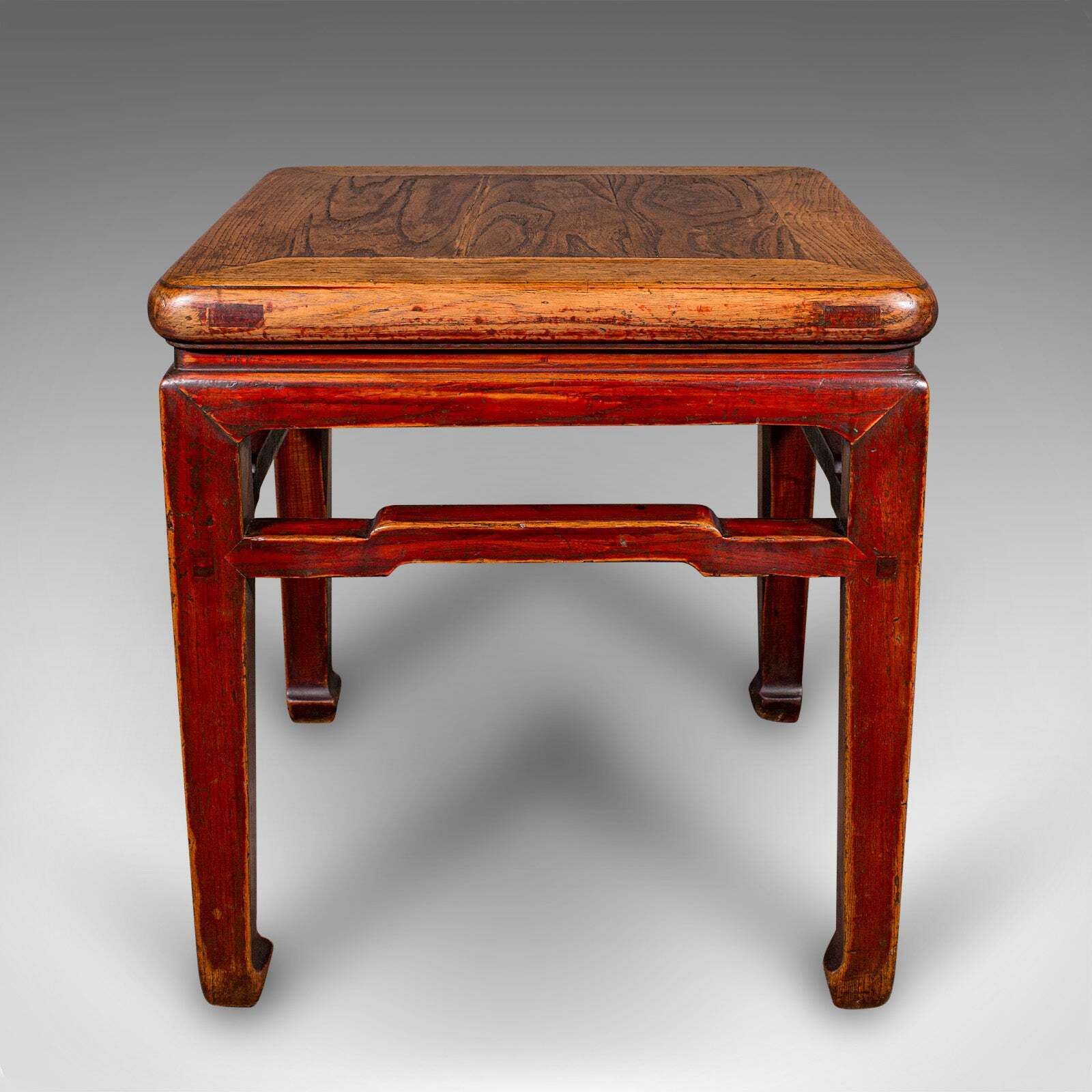Antique Chabudai Table, Japanese, Elm, Tea, Kneeling, Meiji, Victorian, C.1900 photo furniture