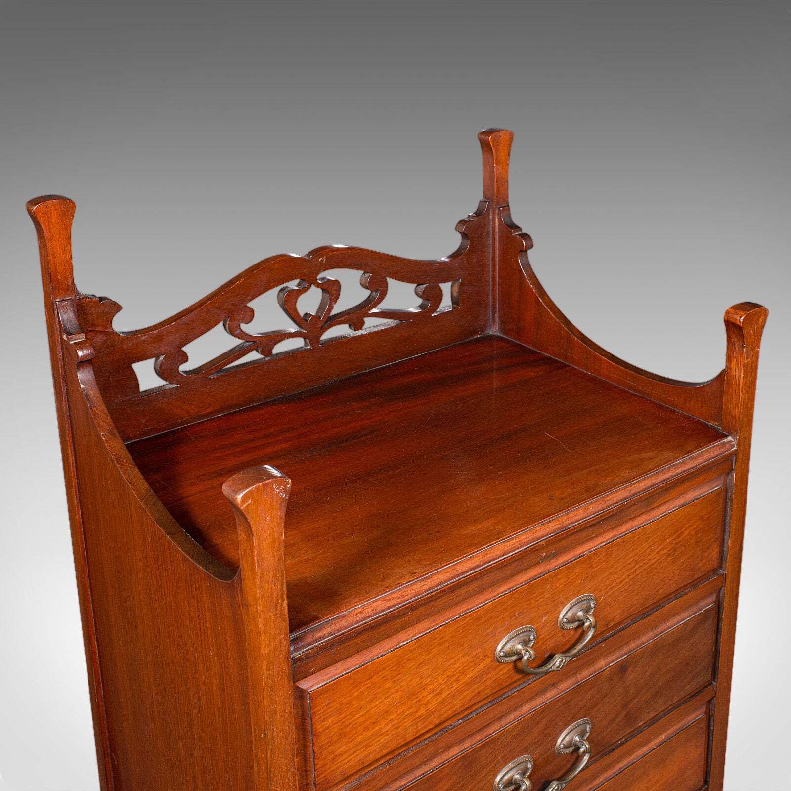 Antique Fall Front Music Cabinet, English, Art Nouveau, Victorian, After Liberty photo buy