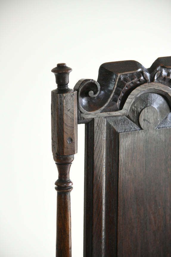 Antique English Oak Chair, 18th Century And Earlier photo vinterior