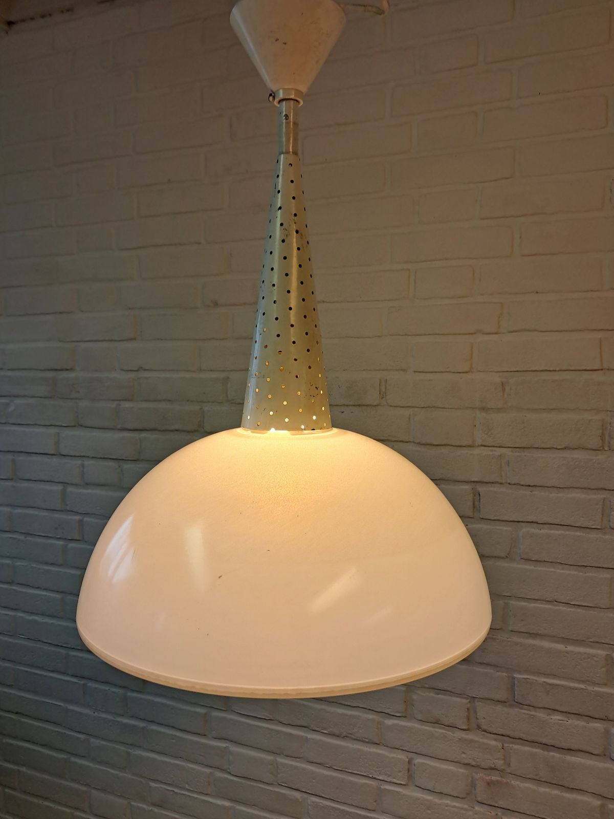Holphane Pendant Mategot France photo Lighting