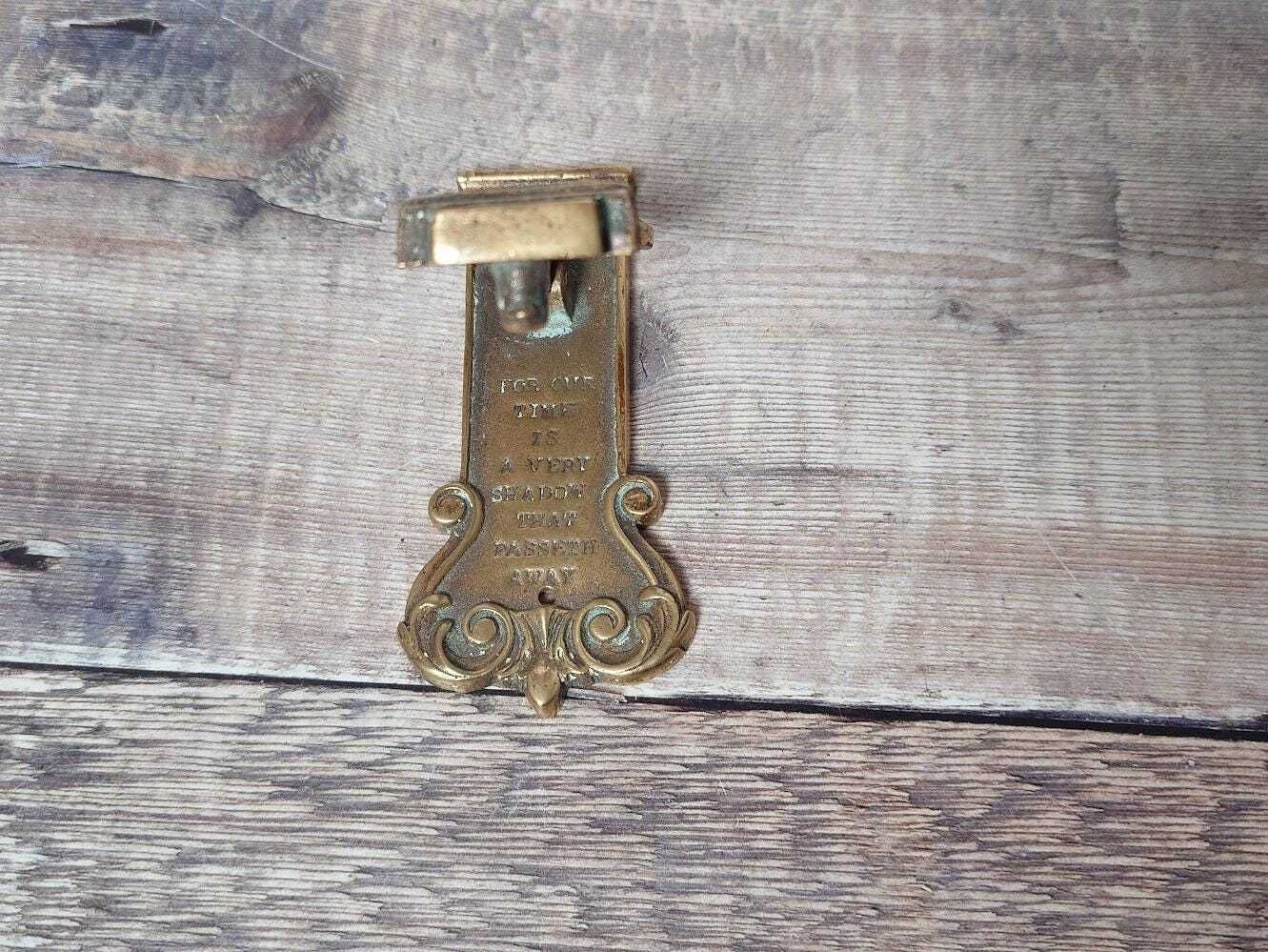 photo furniture Small Rye Quarterboy Brass Door Knocker, Collectible Brass Door Knocker