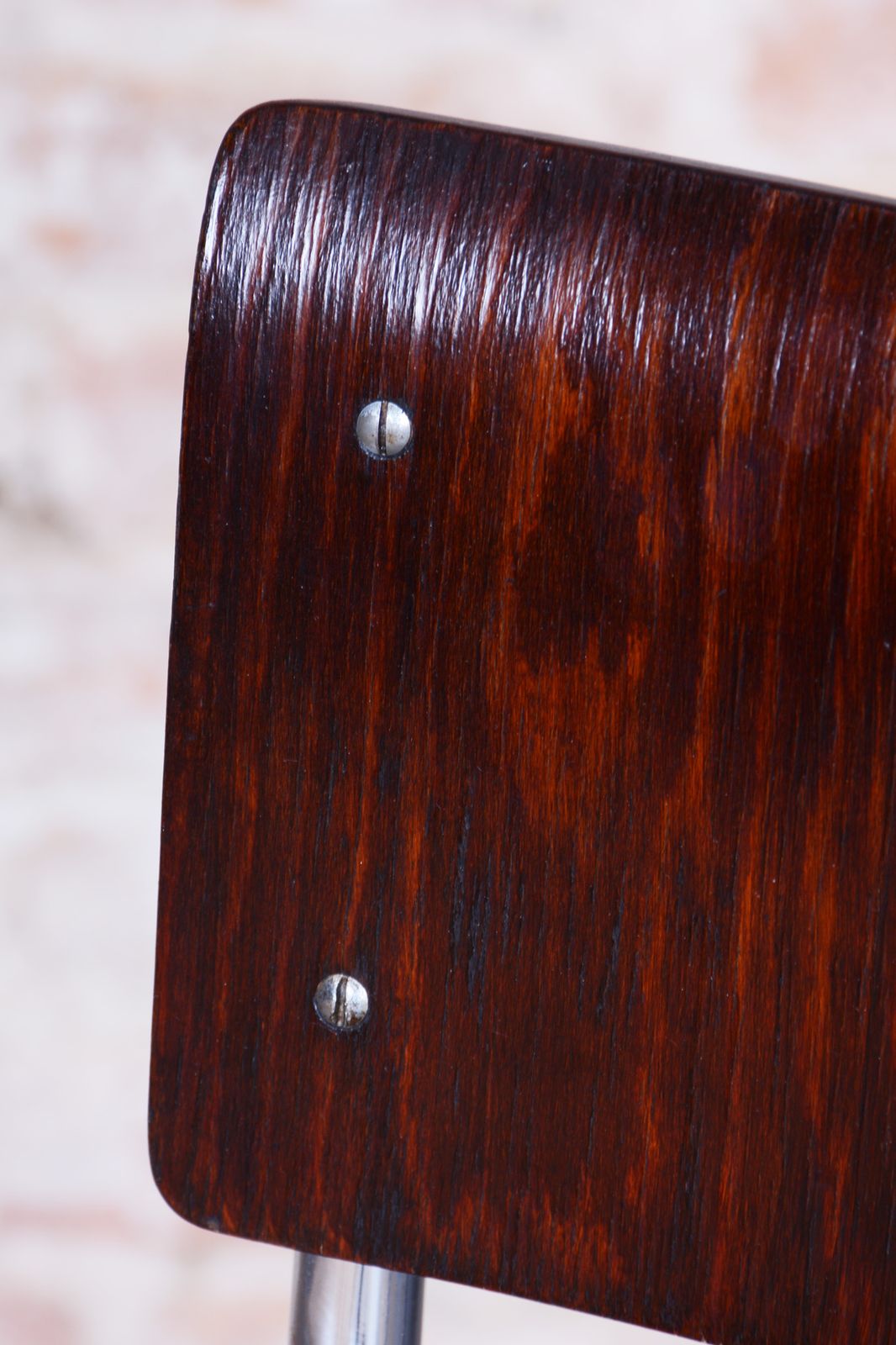 Restored Bauhaus Chair, By Mart Stam For R. Slezak, Beech, Chrome, Czech, 1920s photo for sale