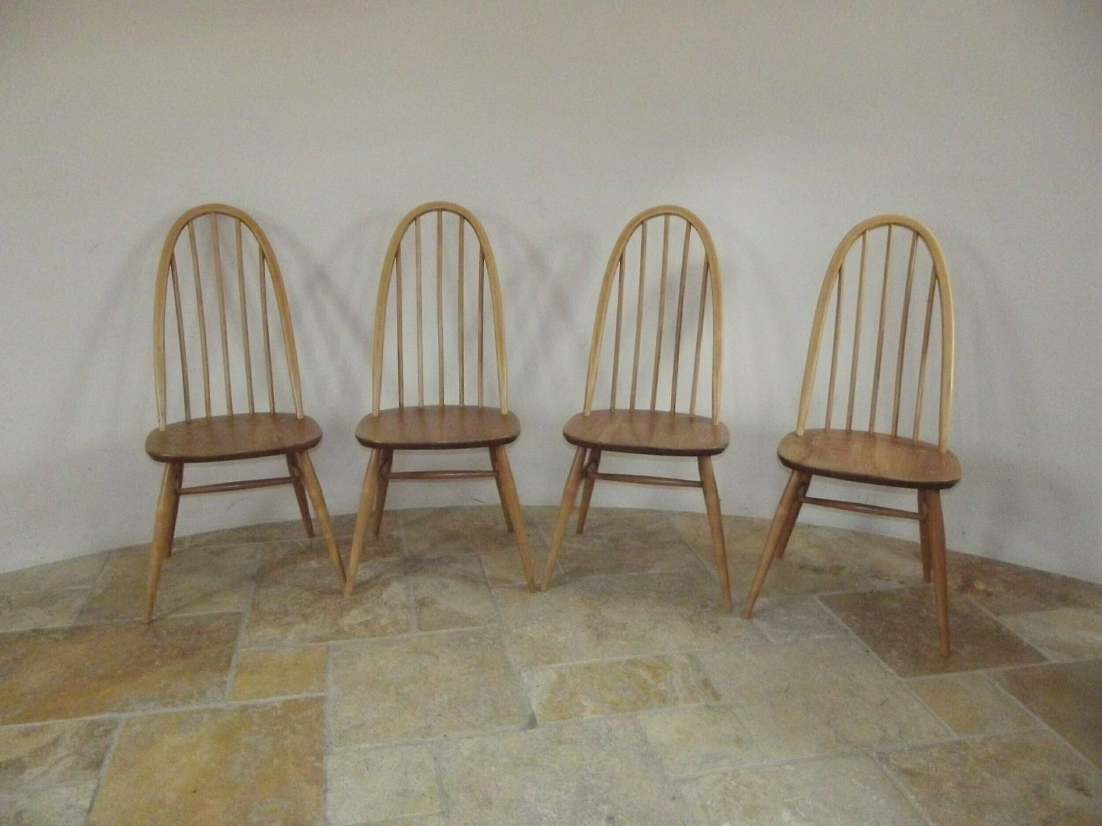 Four Refurbished Ercol Windsor Back Chairs