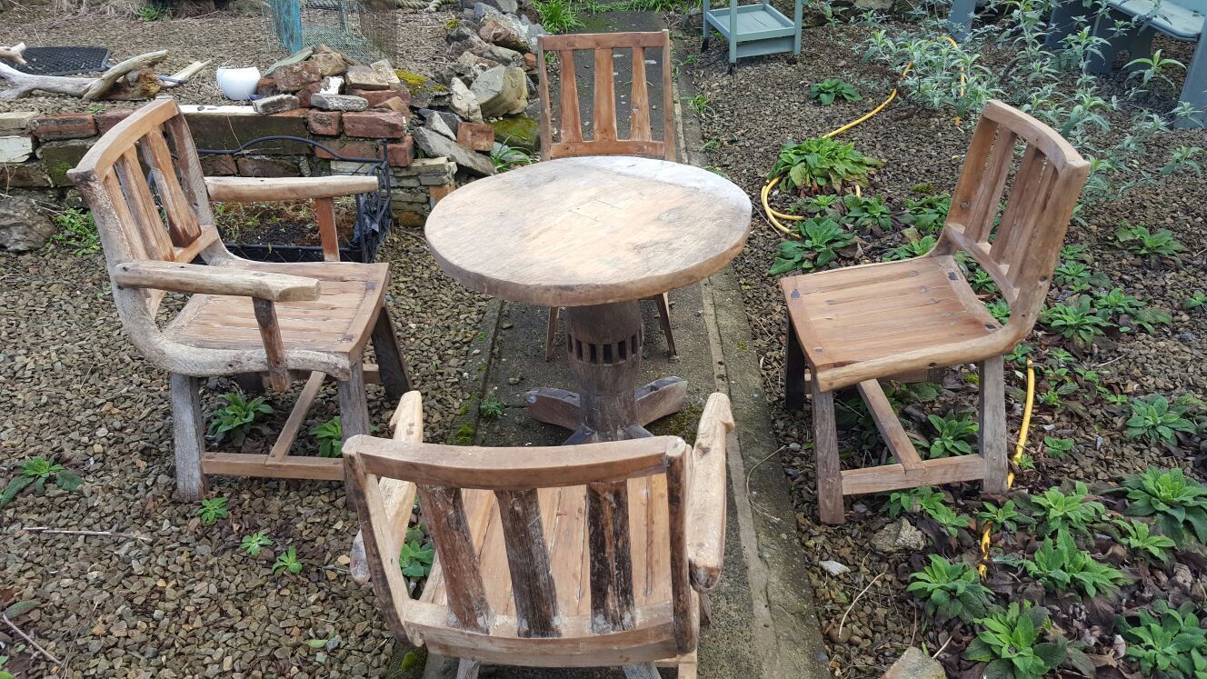 Fabulous Unique Table And Chairs photo Garden Furniture