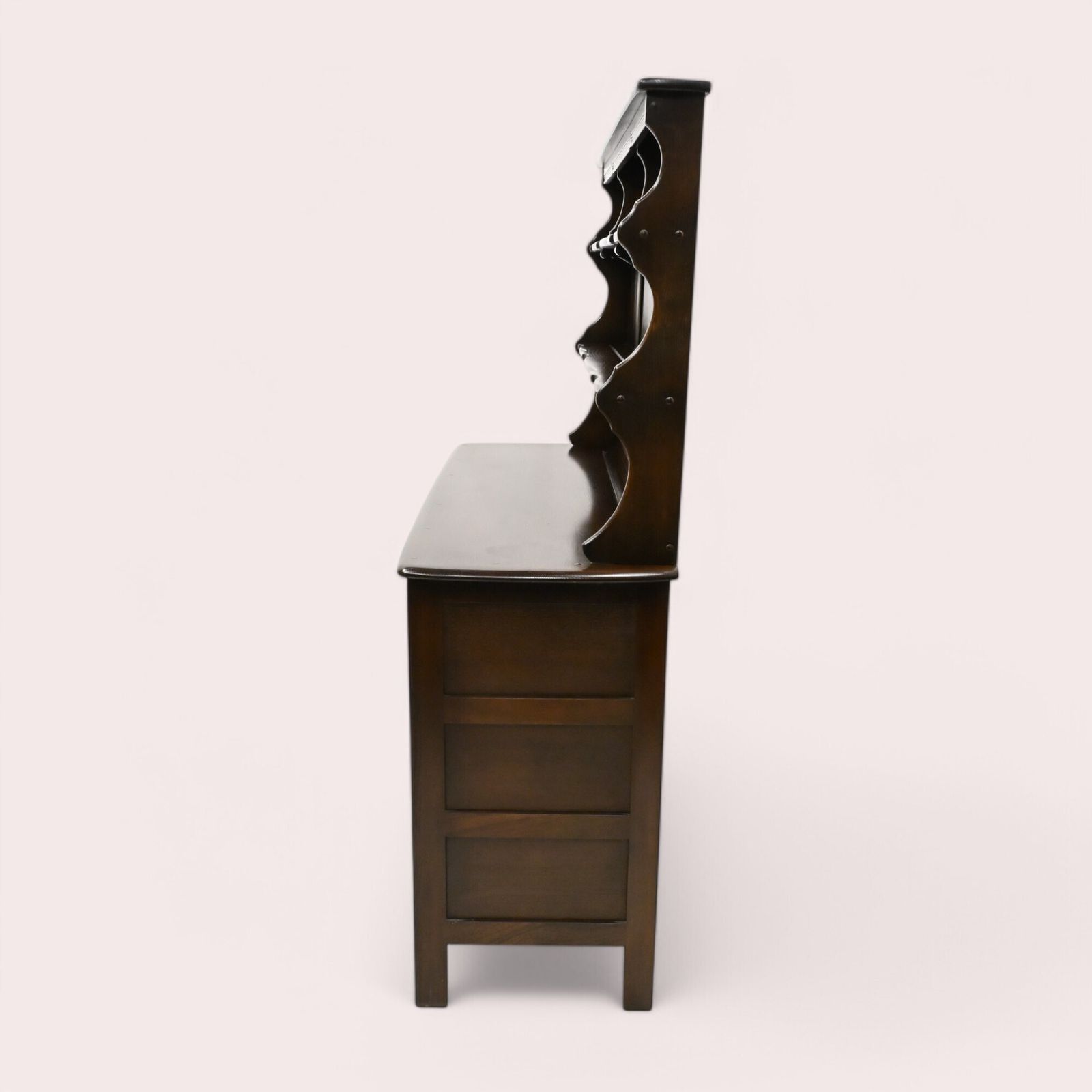 Ercol Dresser 4 Drawers And Shelved Top Dark Finish Free Uk Delivery photo for sale