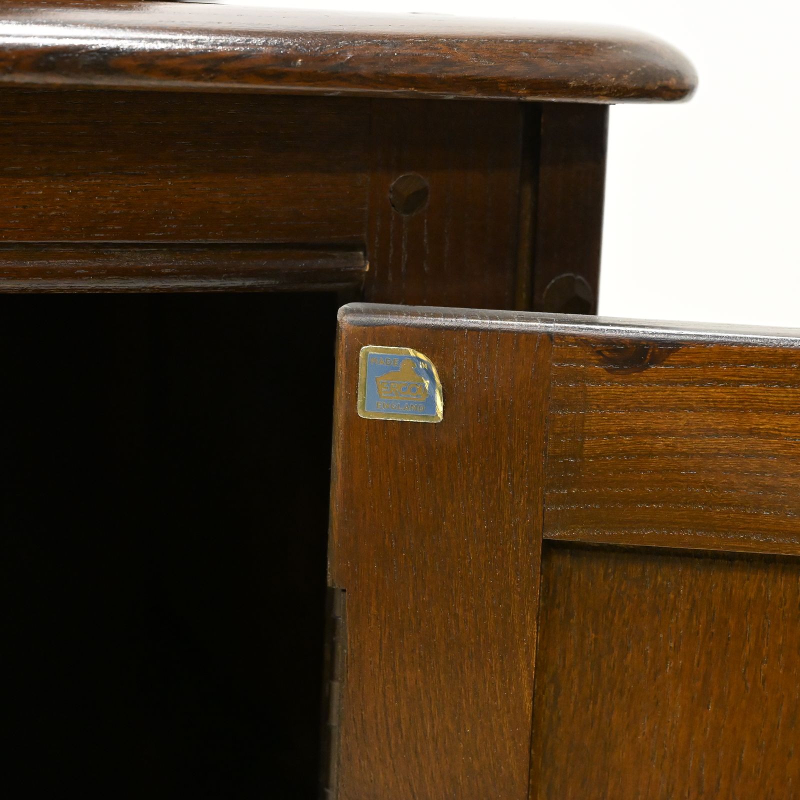 photo for sale Ercol Dresser 4 Drawers And Shelved Top Dark Finish Free Uk Delivery