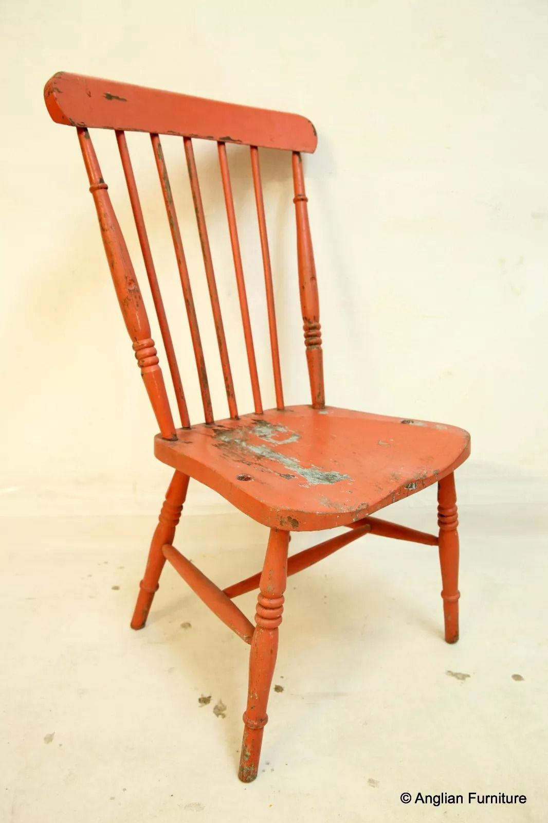 Furniture Shabby Chic Painted Farmhouse Kitchen Chair Free Nationwide Delivery photo