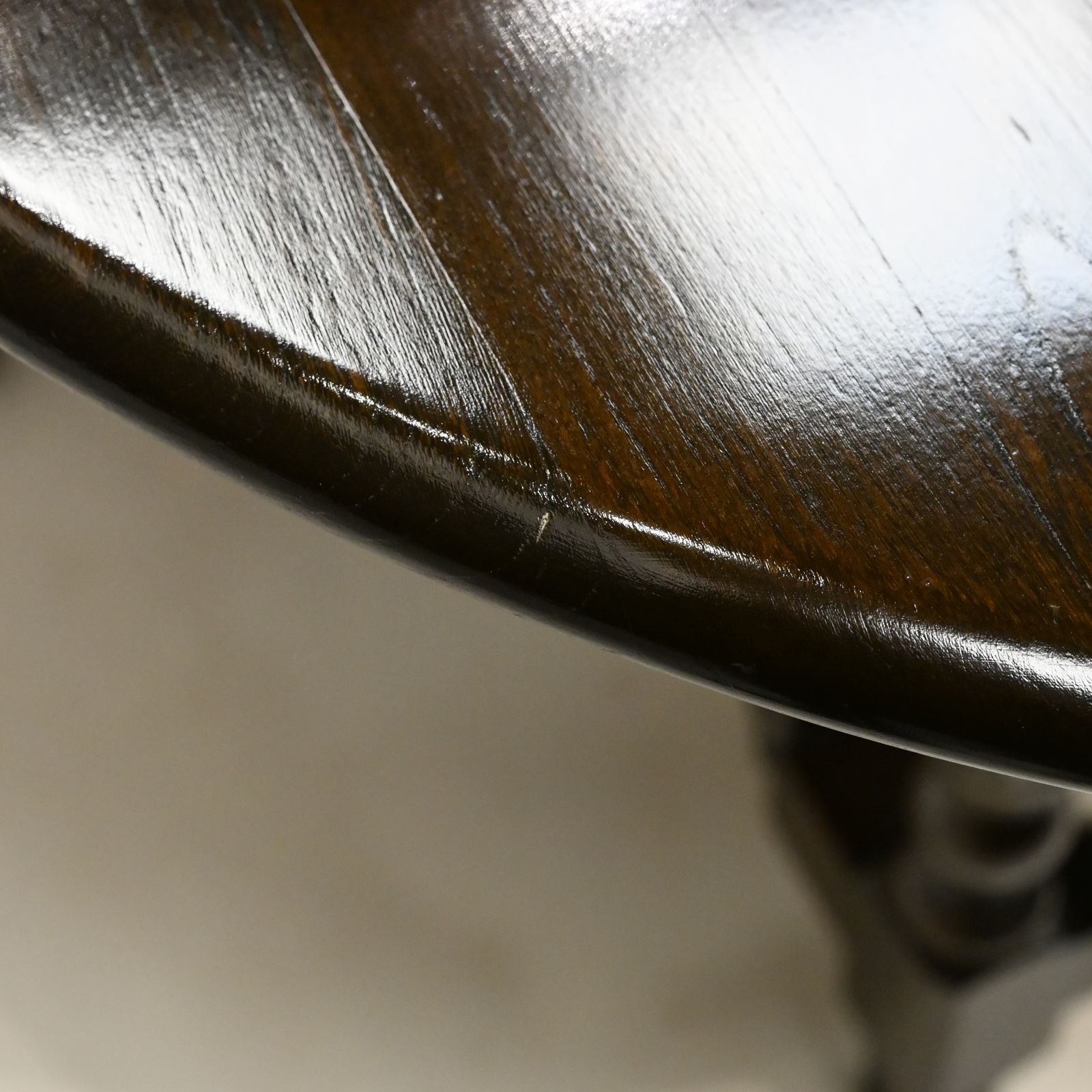 photo furniture Ercol Oval Coffee Table Gate Leg Dark Finish Free Nationwide Delivery