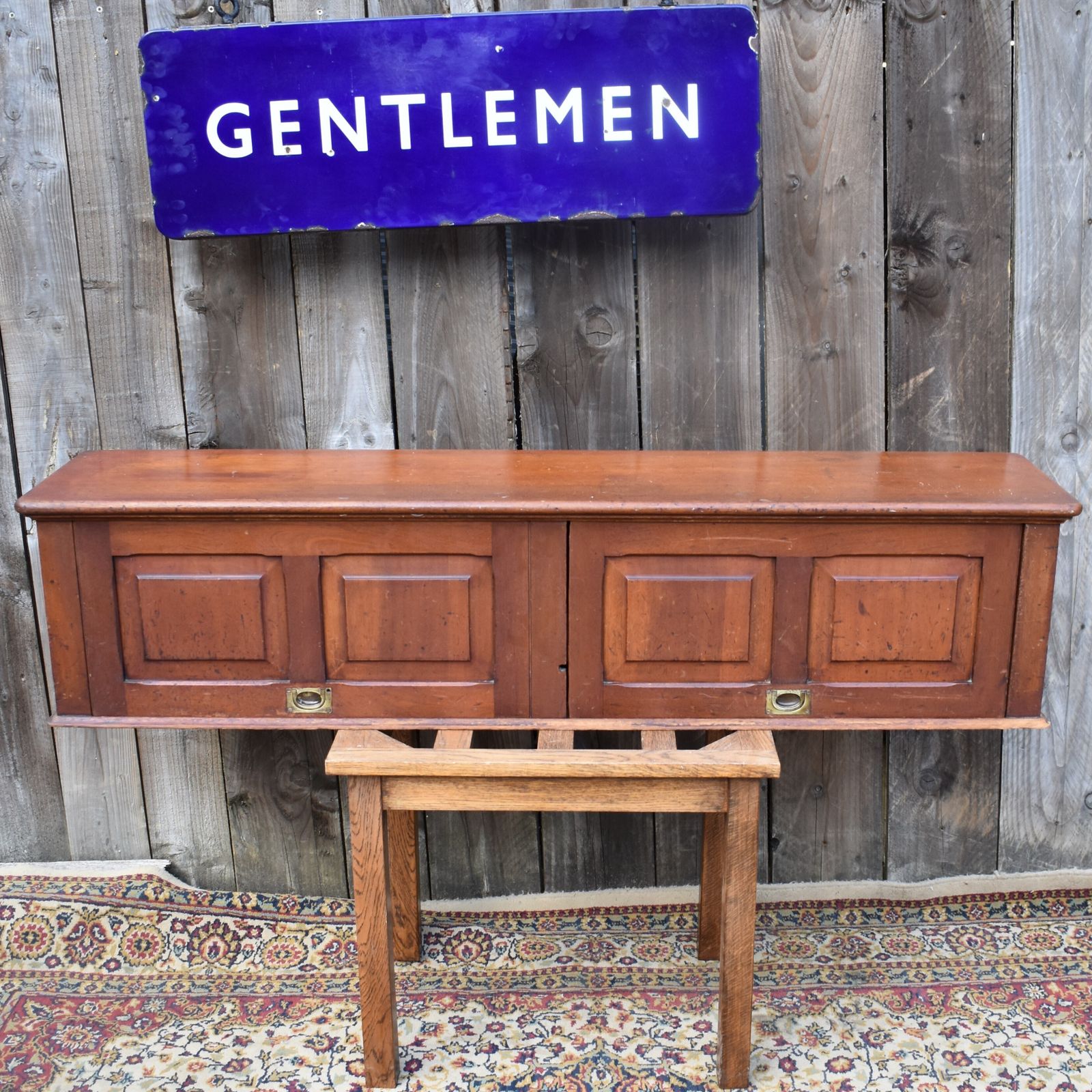 Antique Mahogany Campaign Filing Cabinet Panelled Removal Doors Pigeon Holes photo vinterior