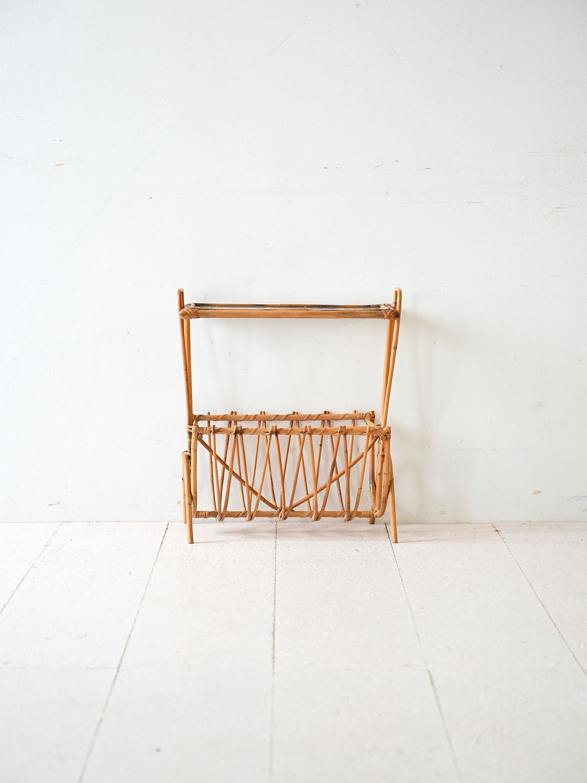 Swedish Bamboo Magazine Rack, Minimalist photo furniture