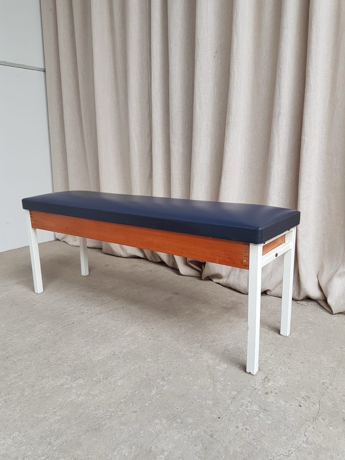 Vtg Mid Century Post Modern Modernist Hallway Dining Bench Seat Chair Retro R826 photo for sale