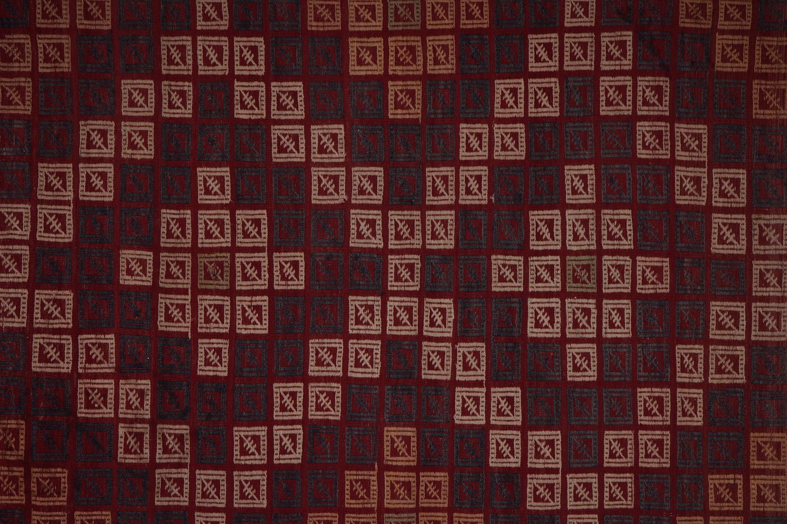 Mid Century Jajim Kilim Rug With Tribal Borders 4'9'' X 6'9'' photo for sale