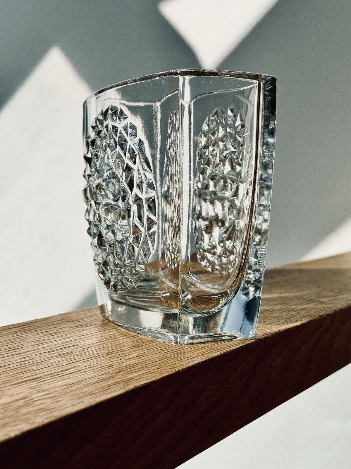 Rudolf Jurnikl For Rudolfova Glassworks "Hobnail" Modernist Vase 1960’s