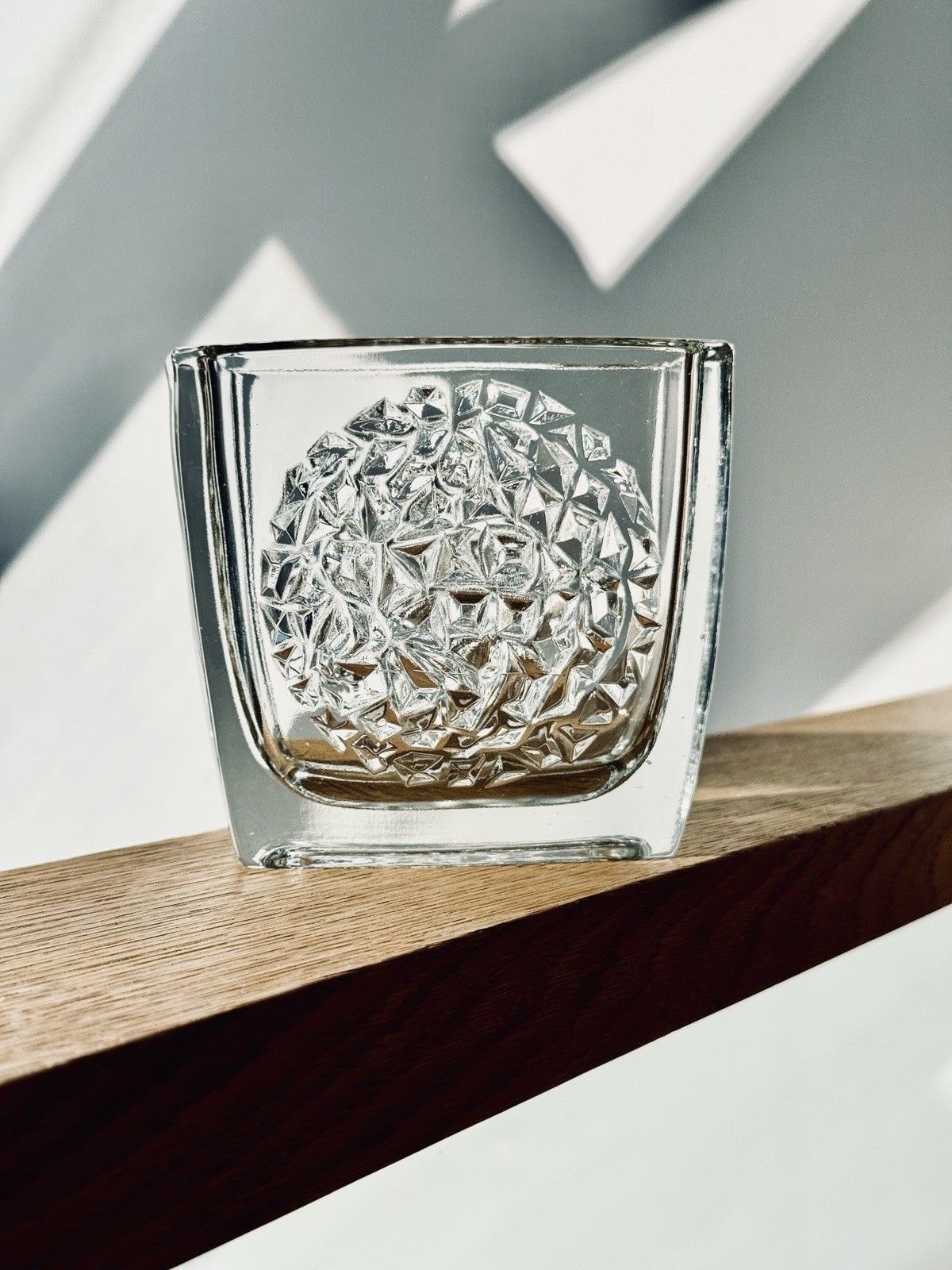 photo for sale Rudolf Jurnikl For Rudolfova Glassworks "Hobnail" Modernist Vase 1960’s