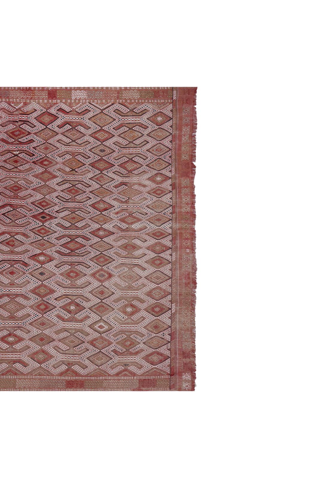 Jajim Kilim Rug – Handwoven Mid 20th Century Beauty 5'2'' X 7'7'' photo vintage
