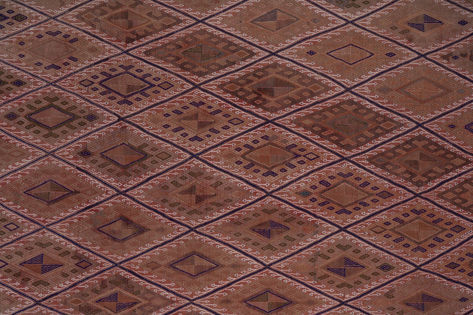 1960s Turkish Wool Pink Jajim Kilim Rug 5'5'' X 7'8'' photo buy
