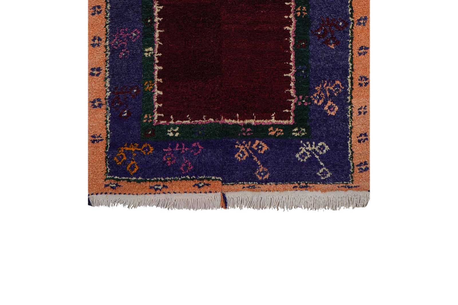 Mid Century Modern Tulu Turkish Tulu Rug With Tribal Pattern 3'4'' X 4'9'' photo furniture