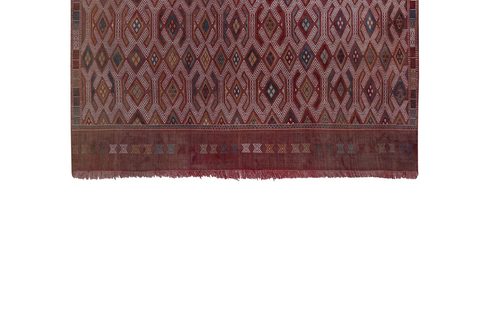 Vintage Turkish Jajim Kilim Rug 5'9'' X 8'2'' photo vinterior