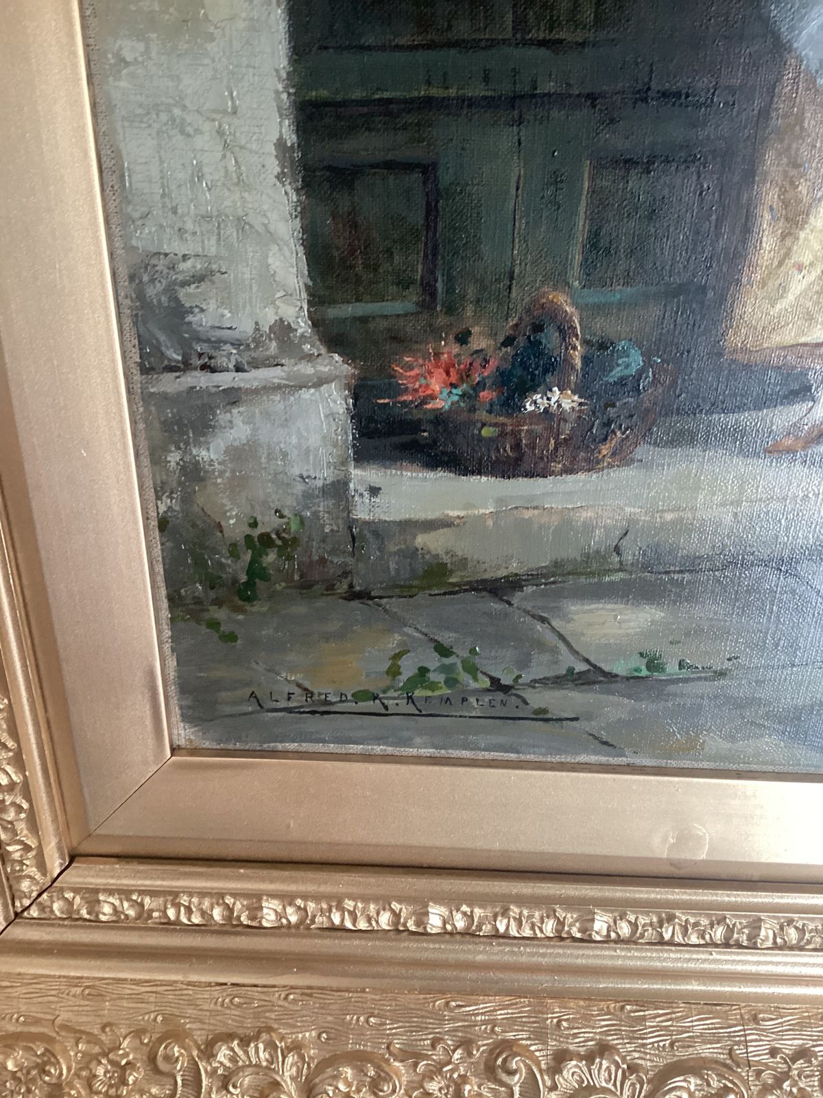 Oil Painting By Alfred Richard Kemplen Active 1897 1907 photo 1050.0