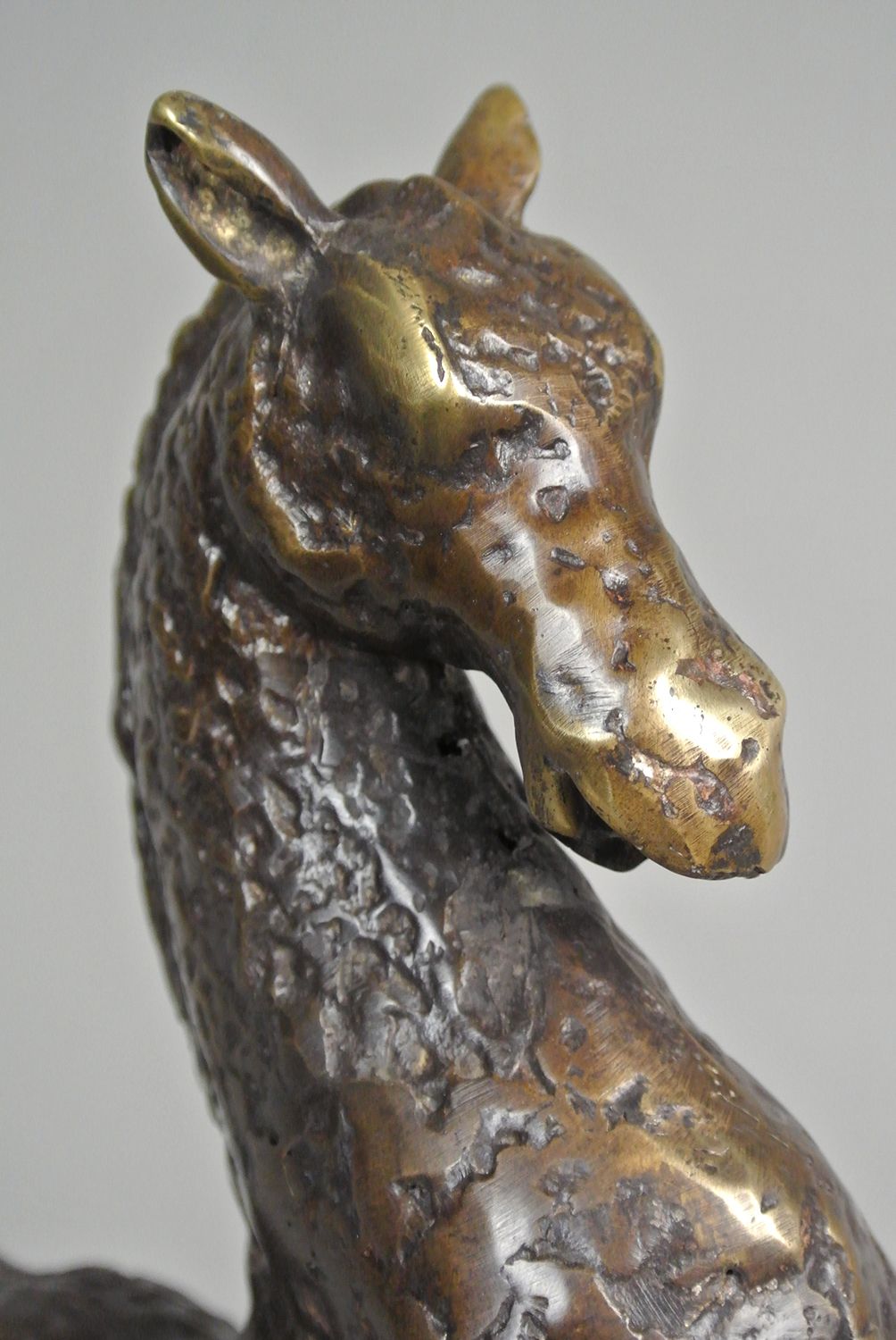 Large Original Early 20th Century ‘Bugatti’ Style Bronze Horse C.1920 photo for sale