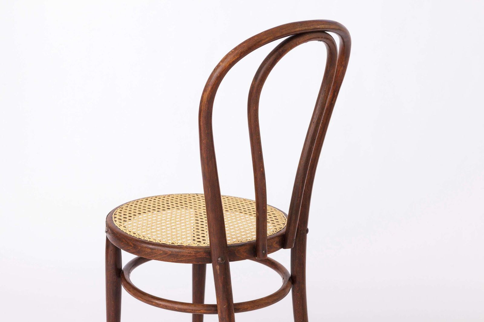Vintage Bentwood Chair – 1950s 1960s, Beech Wood, New Viennese Weaving, Mid Century Dining Chair photo buy