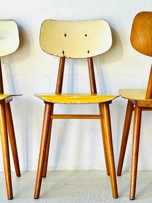 photo buy Eetkamerstoelen Van Ton, Ca. Jaren 1960, Set Van 4