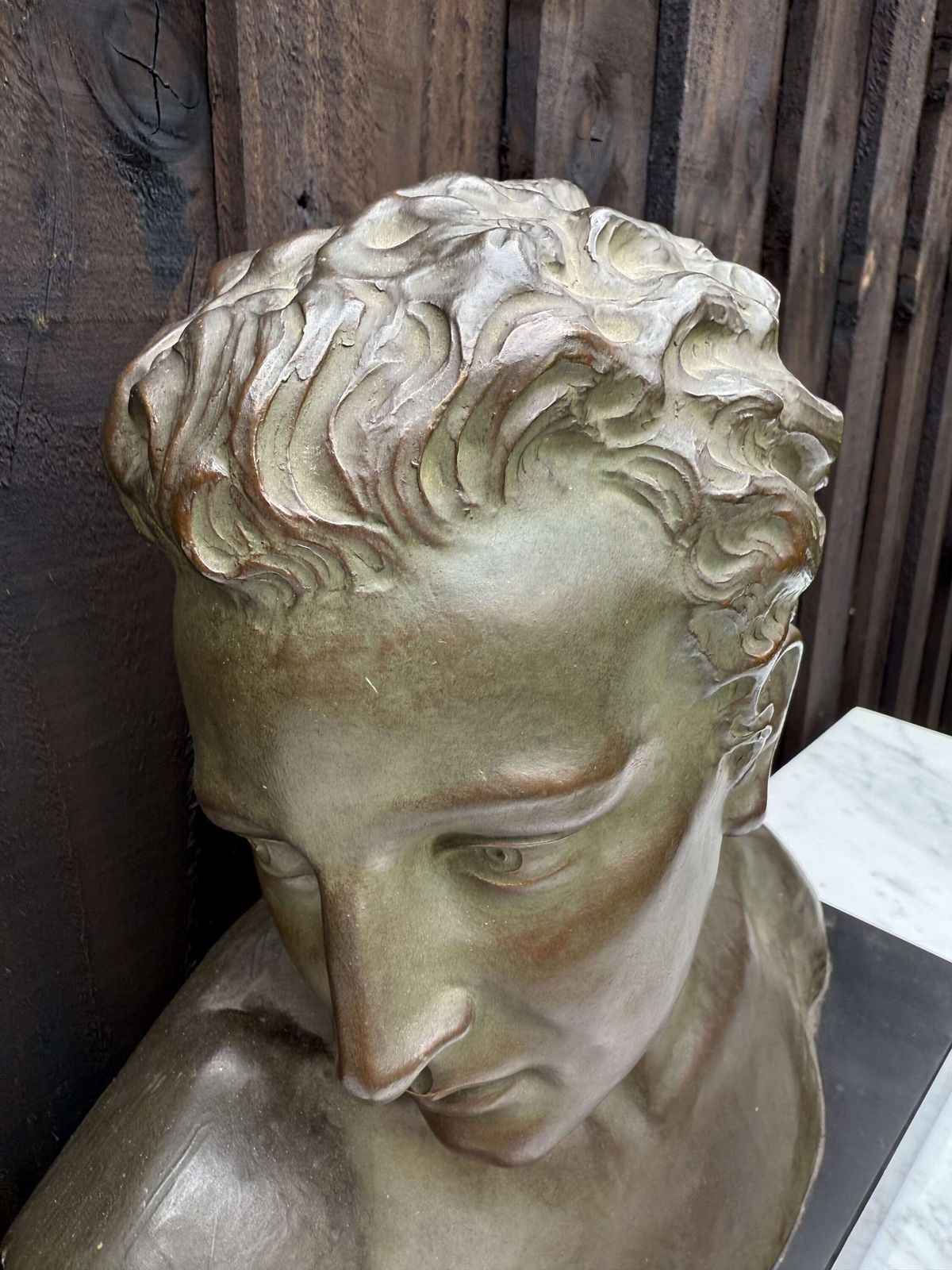 Art Deco Terracotta Bust Of A Boy , J Dommisse photo 625.0