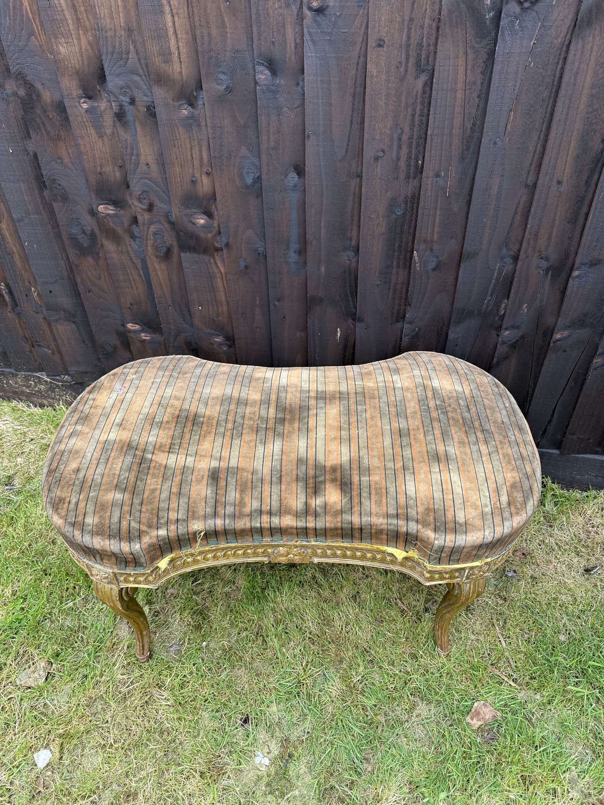 Louis XVI Style Gilt Wood Foot Stool photo 895.0