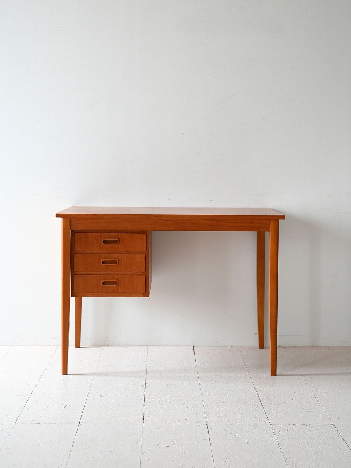 Scandinavian Teak Desk With Three Drawers photo furniture
