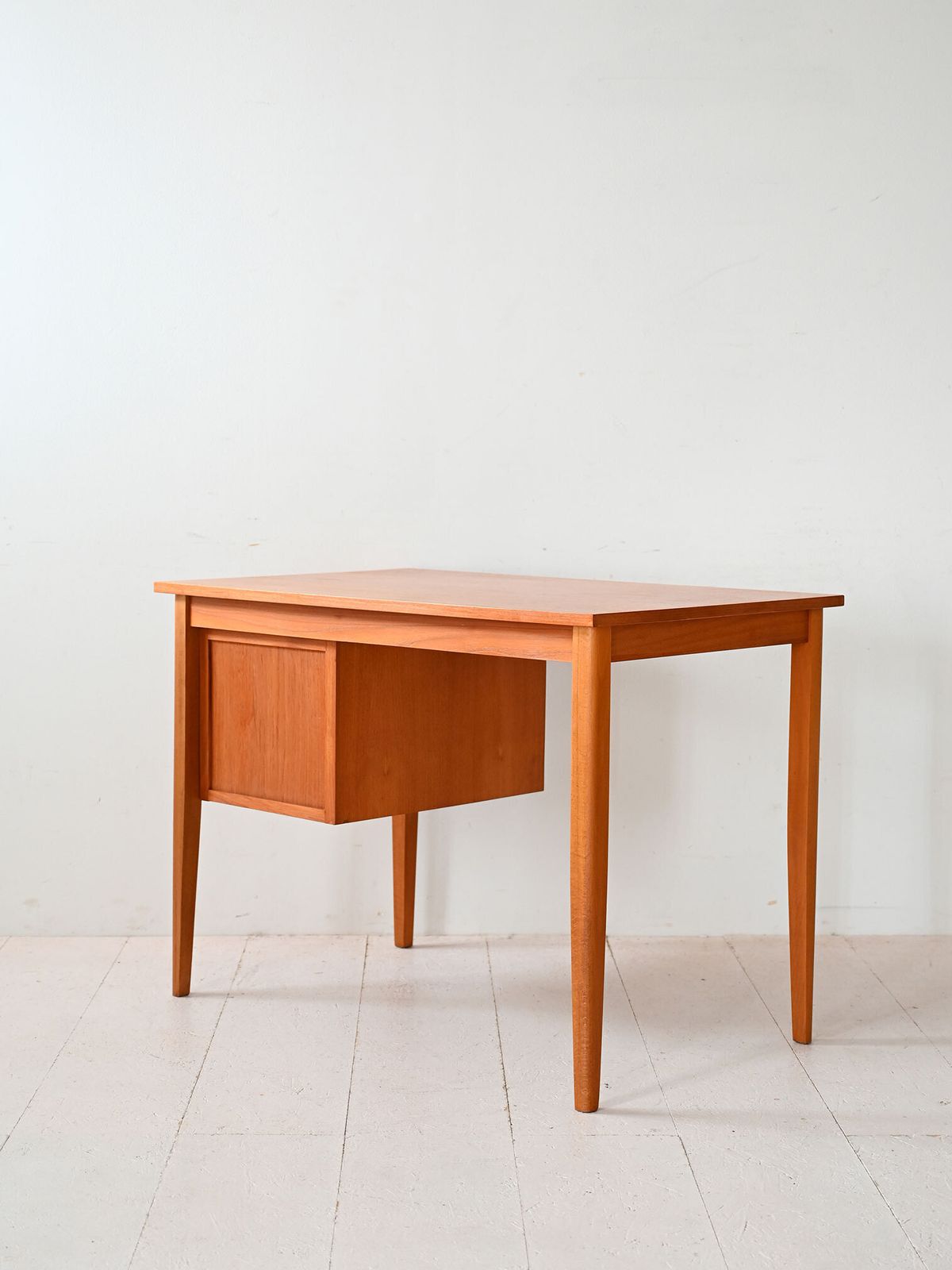 Scandinavian Teak Desk With Three Drawers photo vinterior