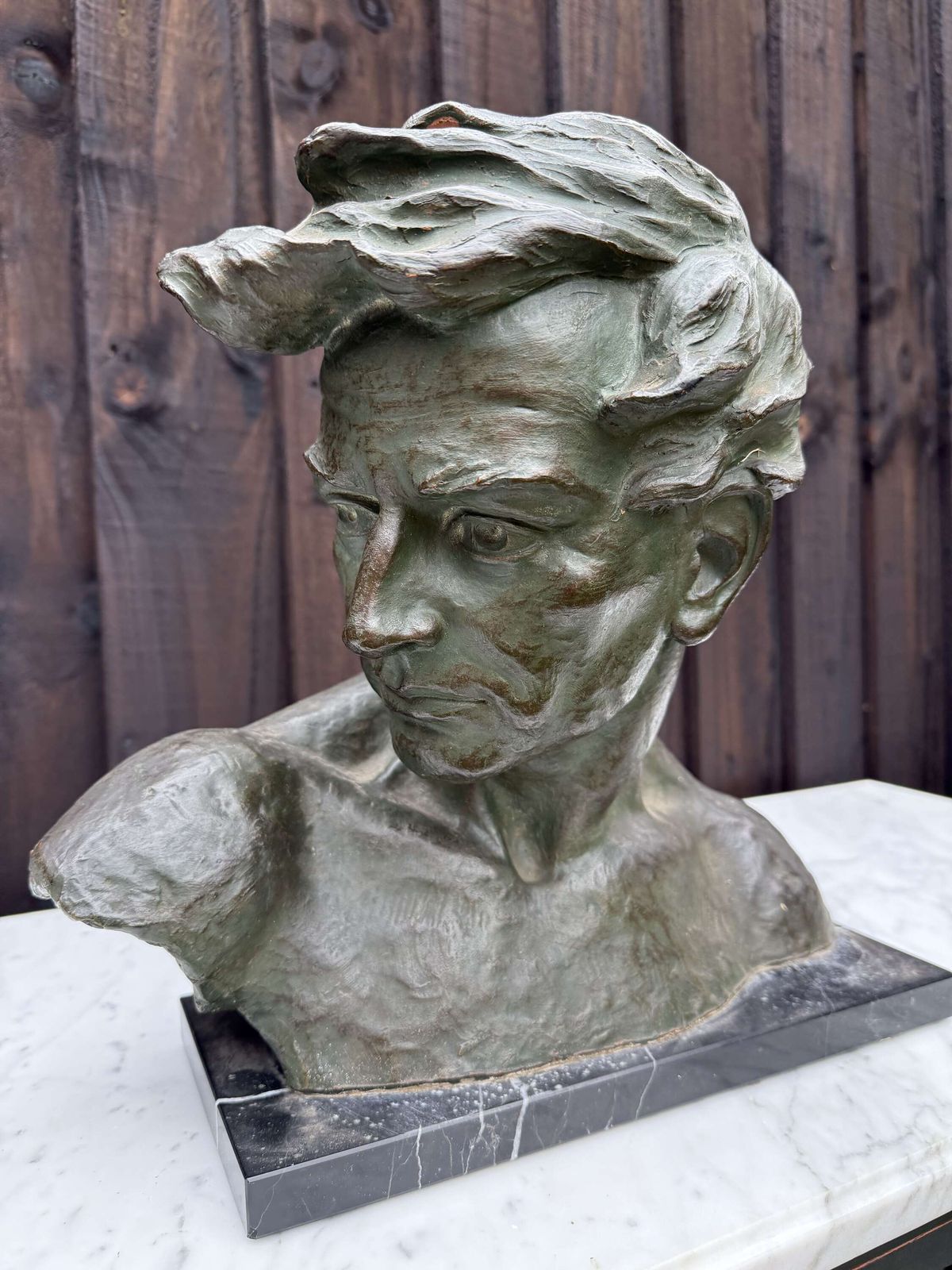 Art Deco Terracotta Bust Of A Man , J Dommisse photo furniture