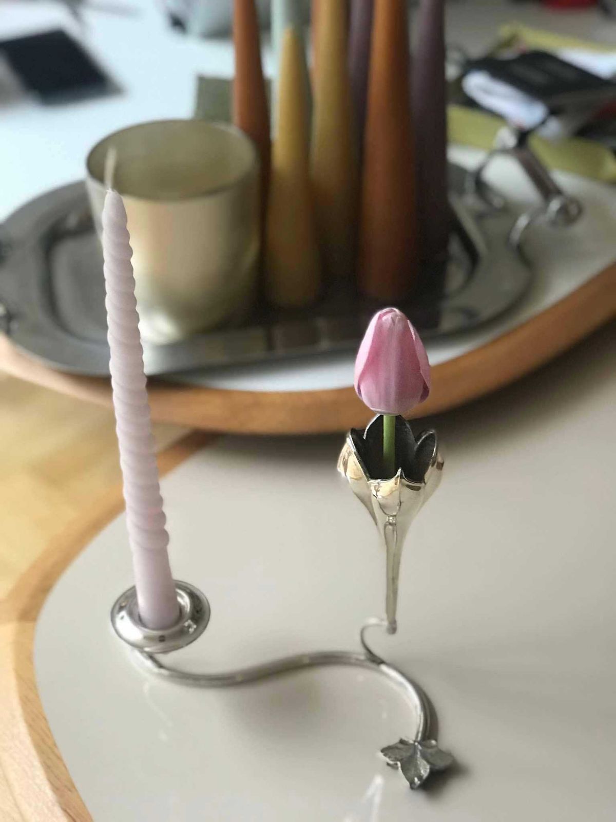 Vase Small Silver Plated Bud Fluted Vase With Candle Holder English Soliflor, Trumpet Vase One Flower Gift For Her Hostess Gift Posy Holder photo furniture
