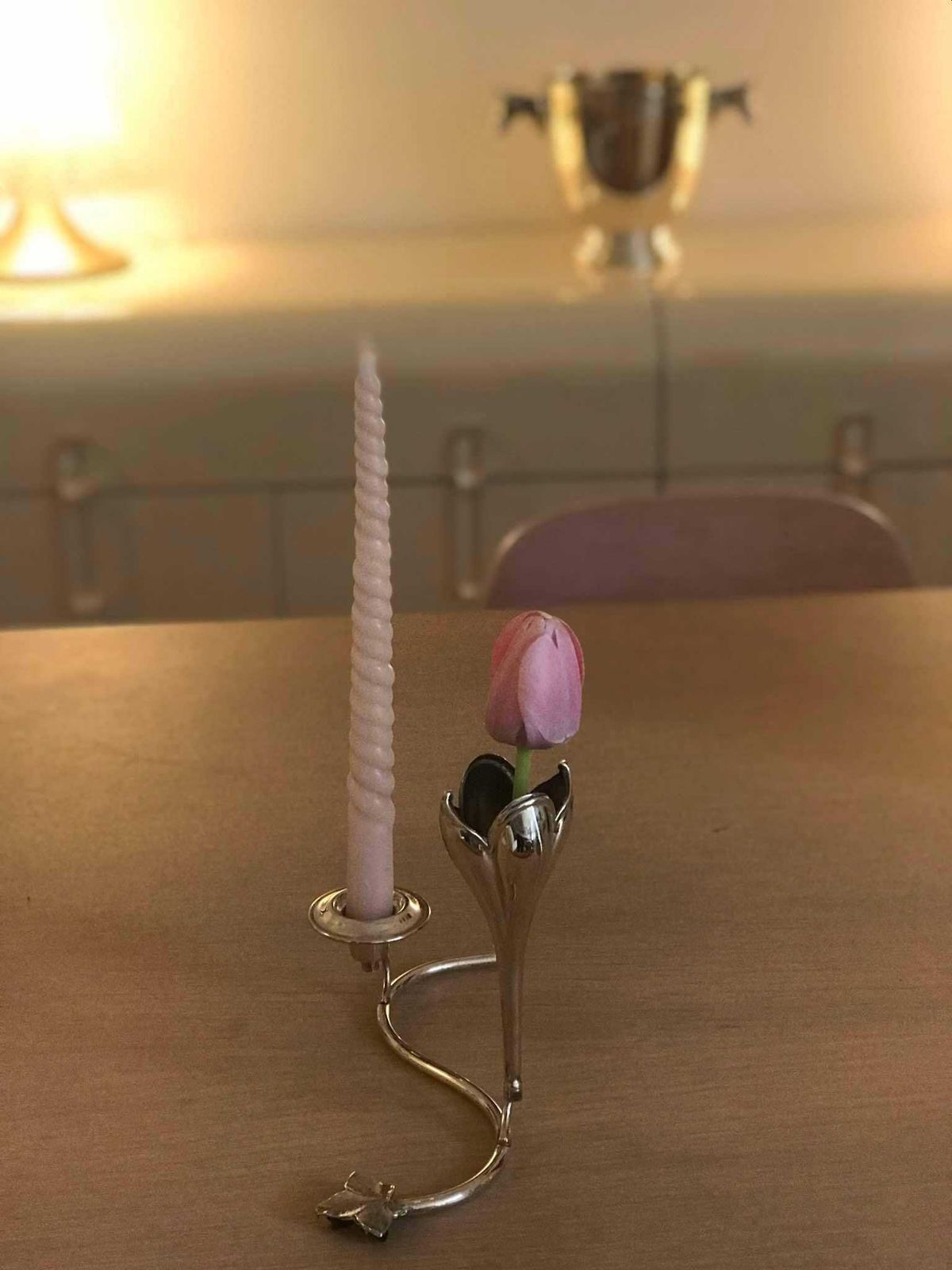 photo for sale Vase Small Silver Plated Bud Fluted Vase With Candle Holder English Soliflor, Trumpet Vase One Flower Gift For Her Hostess Gift Posy Holder