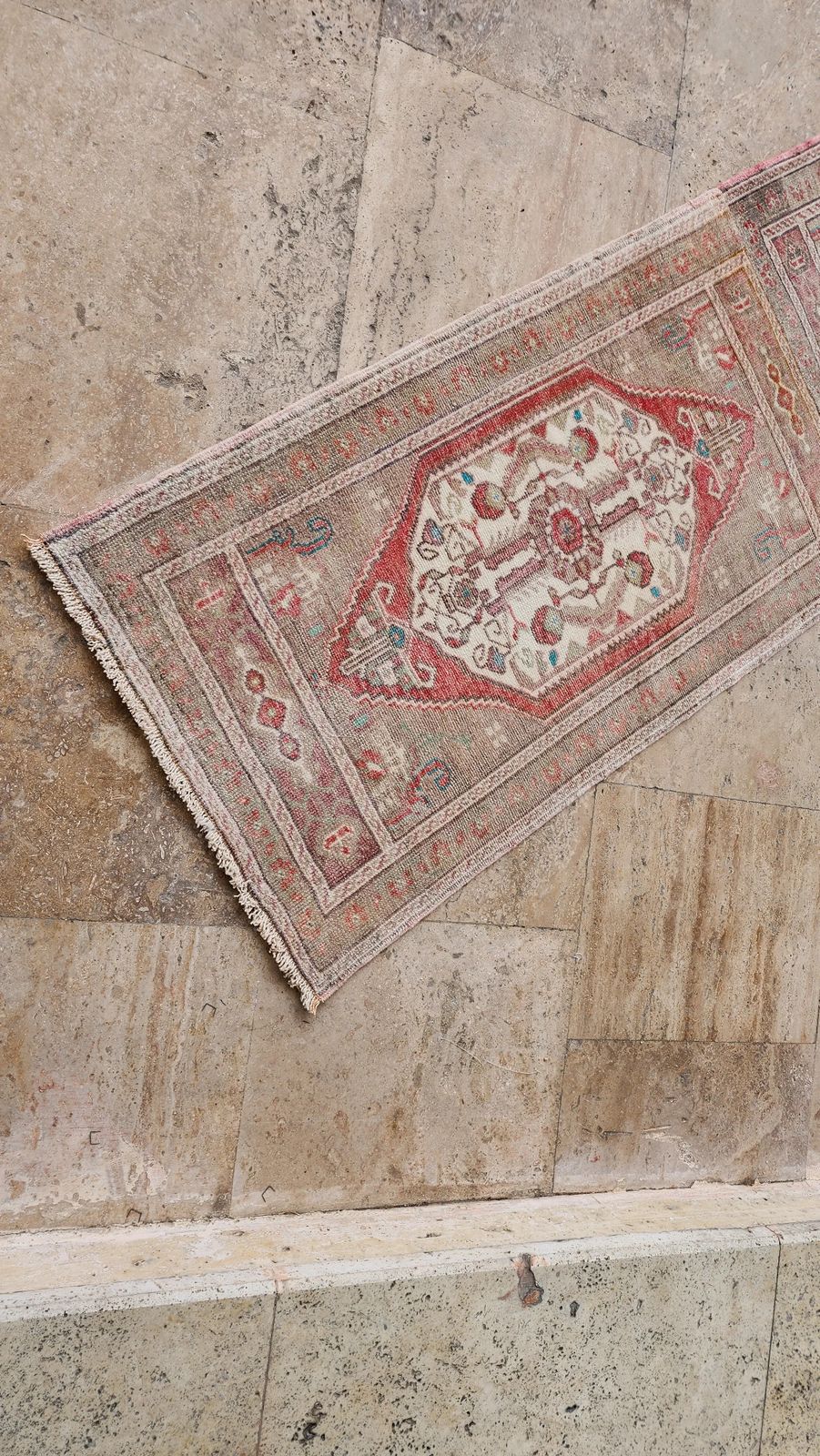 1970s Turkish Long And Narrow Runner Rug 1'10'' X 6'1'' photo for sale