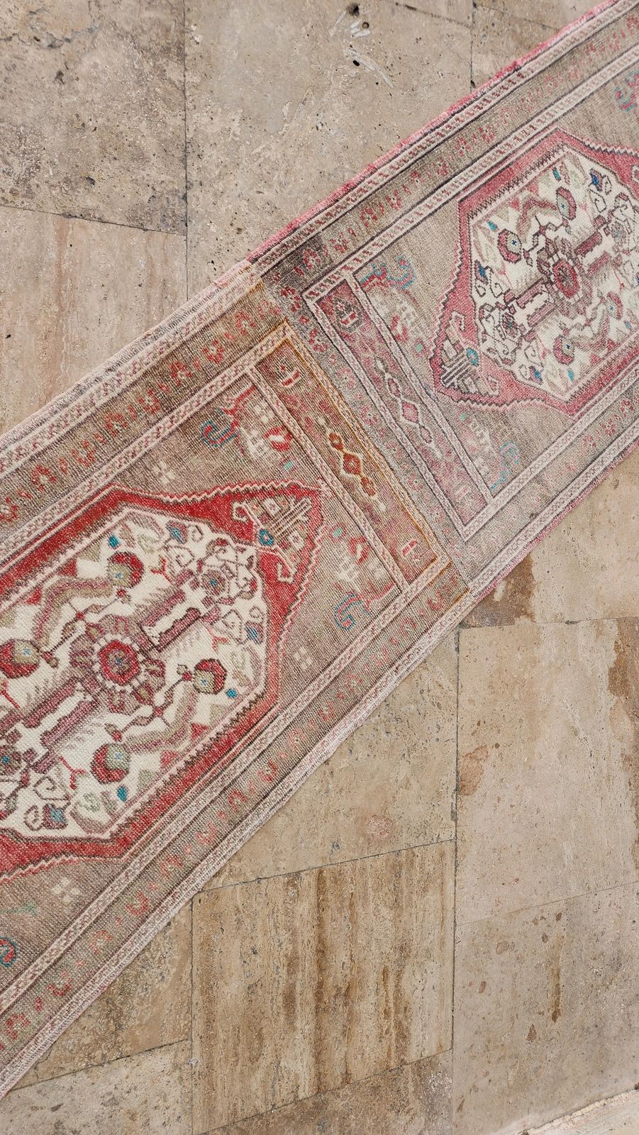 1970s Turkish Long And Narrow Runner Rug 1'10'' X 6'1'' photo 184.0