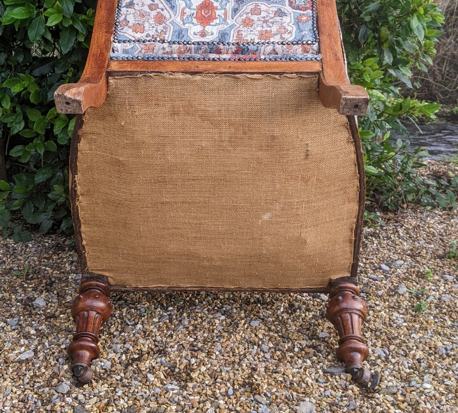 photo for sale Good Large Oak Victorian Aesthetic Armchair