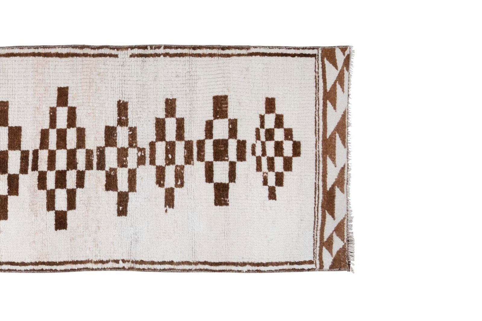 Hand Knotted Kurdish Undyed Wool Runner Rug 2'9" X 11'1" photo 669.0