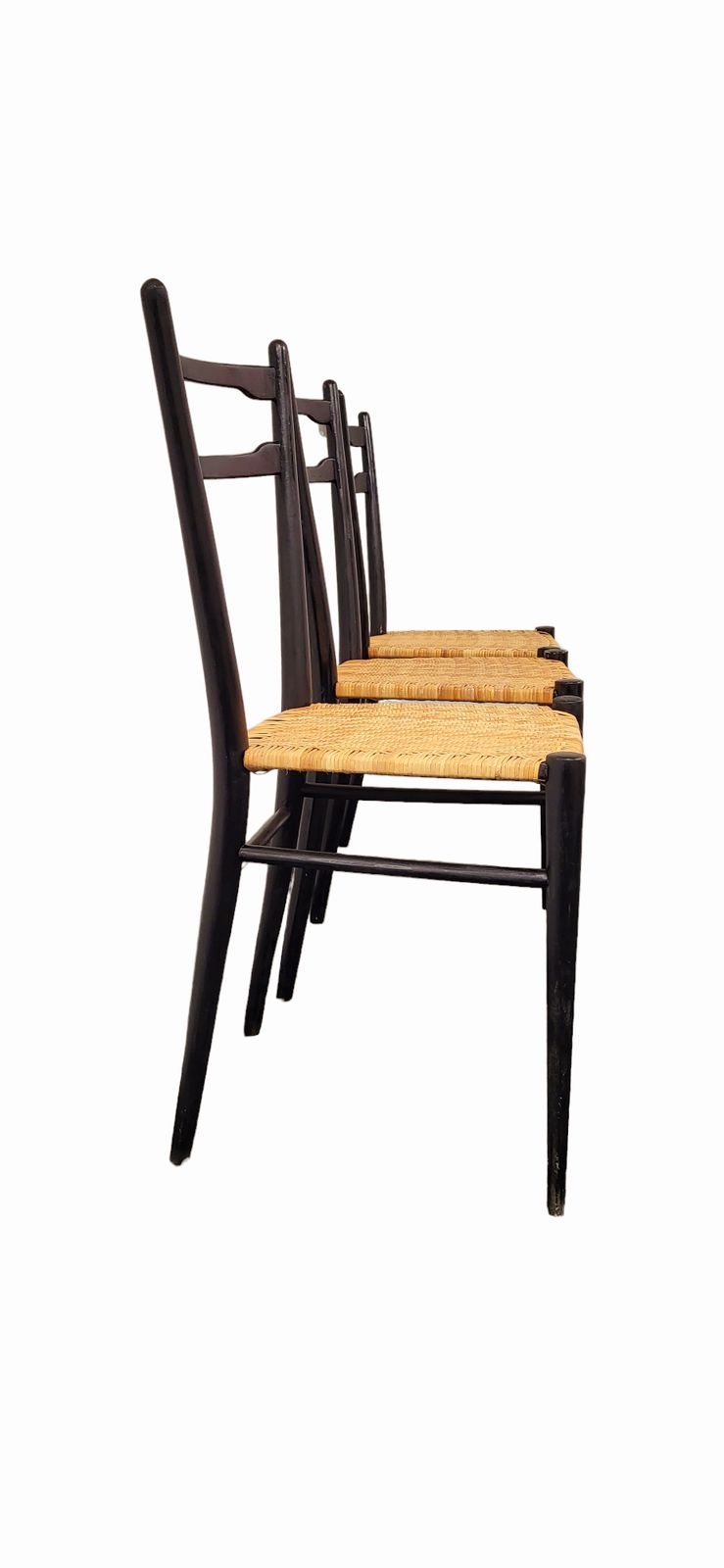 Cane Chairs In The Style Of Gio Ponti, Set Of 3 photo vinterior