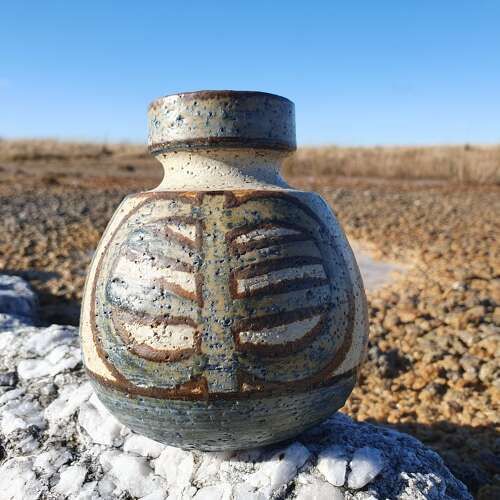 Noomi Backhausen For Soholm, Demark. A Small, Stoneware Vase. 1960s.
