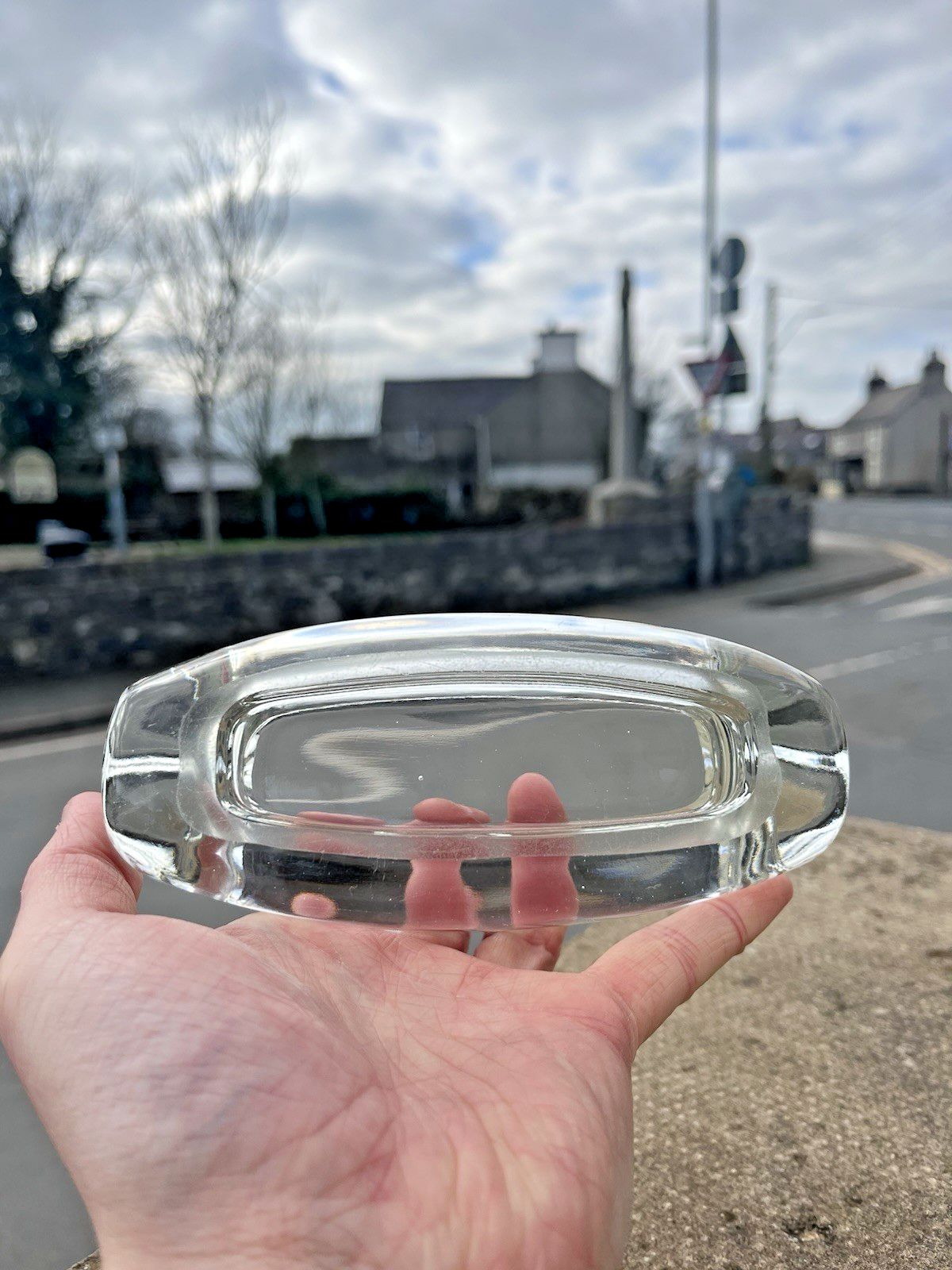 photo furniture Mid Century Modern 60's Sklo Union Hermanova Hut Glass Ashtray Frantisek Peceny