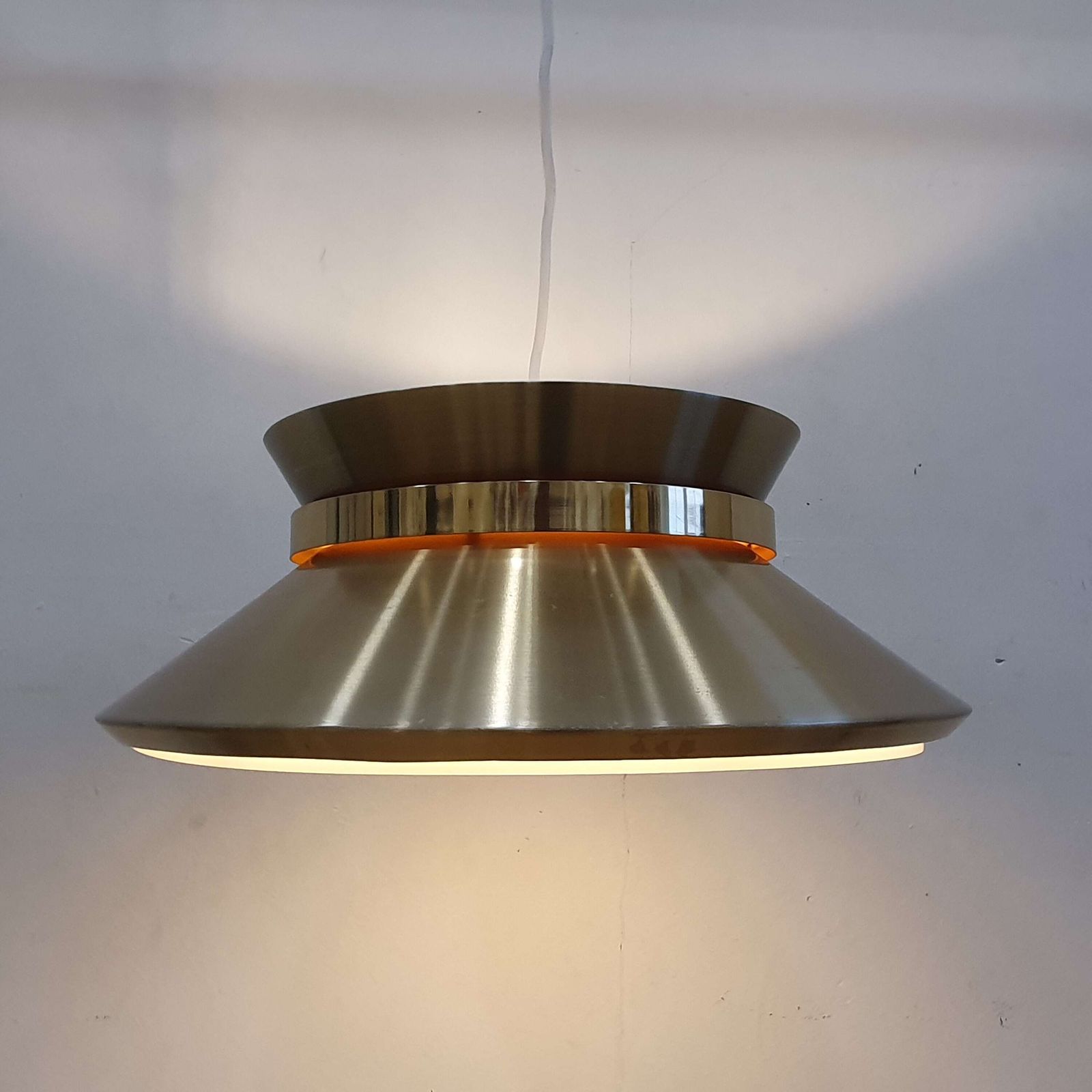 Pendant Light By Carl Thore Design For Granhaga Metalindustri Of Sweden. 1970s