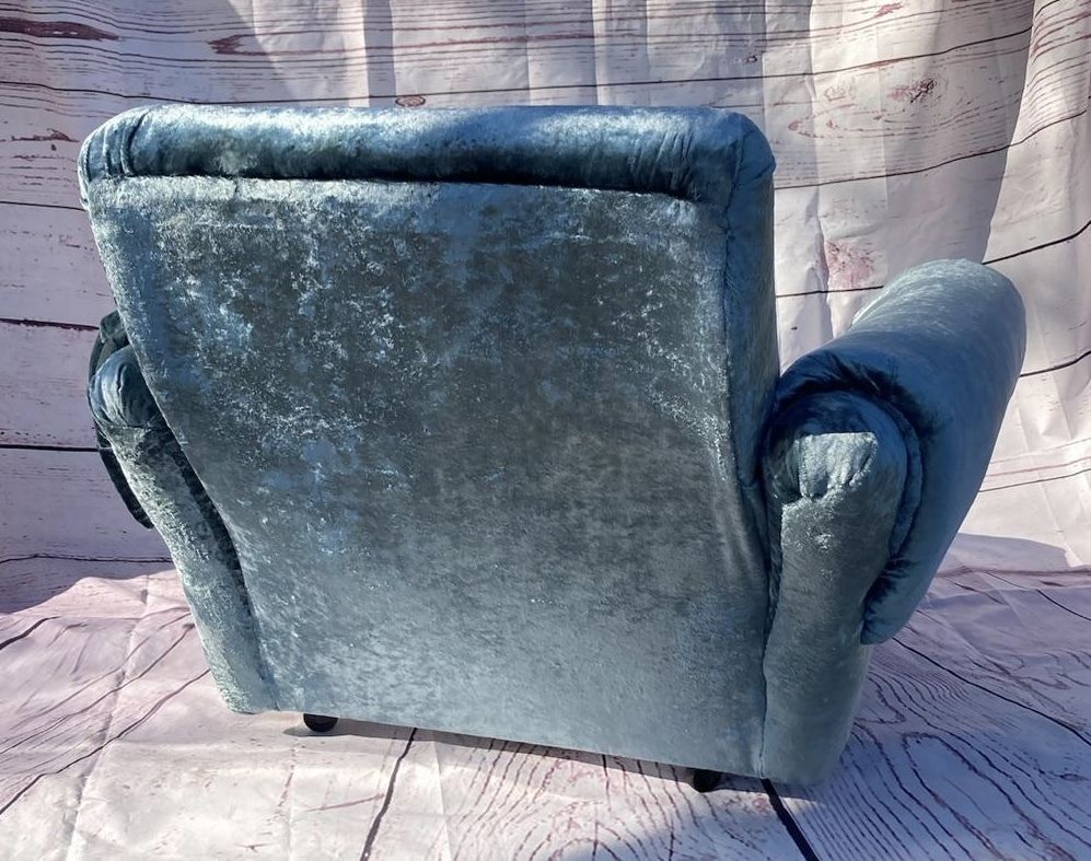 Rare 1970’s Hilton Easy Chair In Linwood Velvet photo furniture