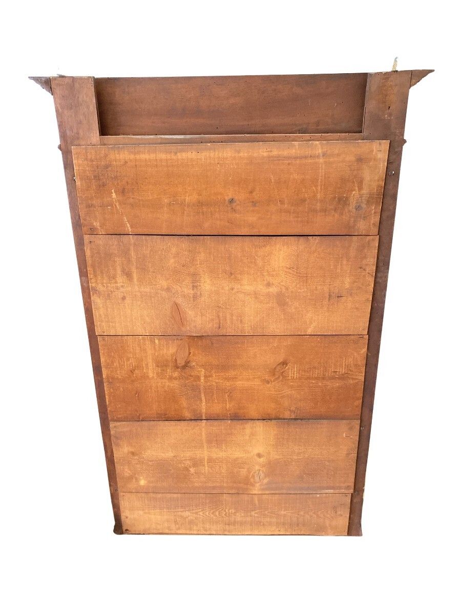 Important 19th Century Henri II Style Beveled Mirror In Solid Wood, 96cm X 150cm photo furniture