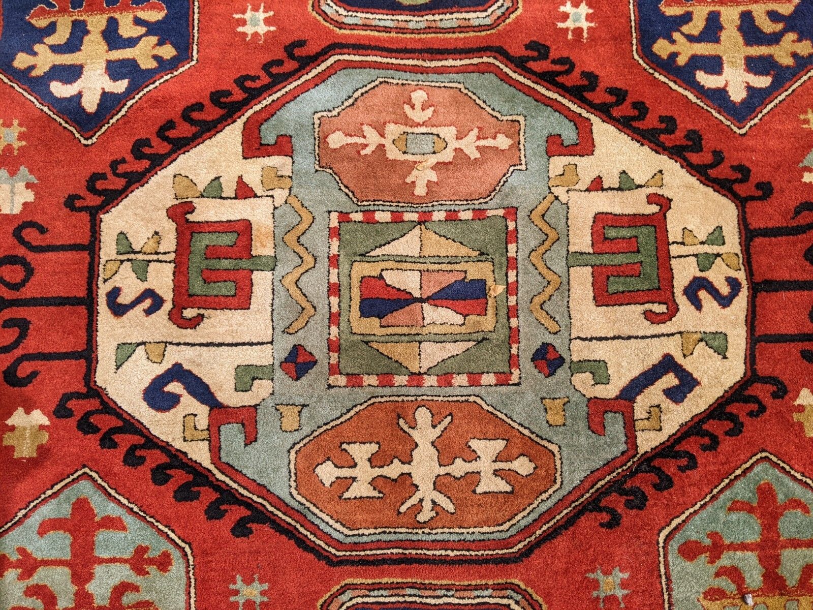 Antique Tetex Kazak Carpet Room Size   (Possible Pair) photo buy
