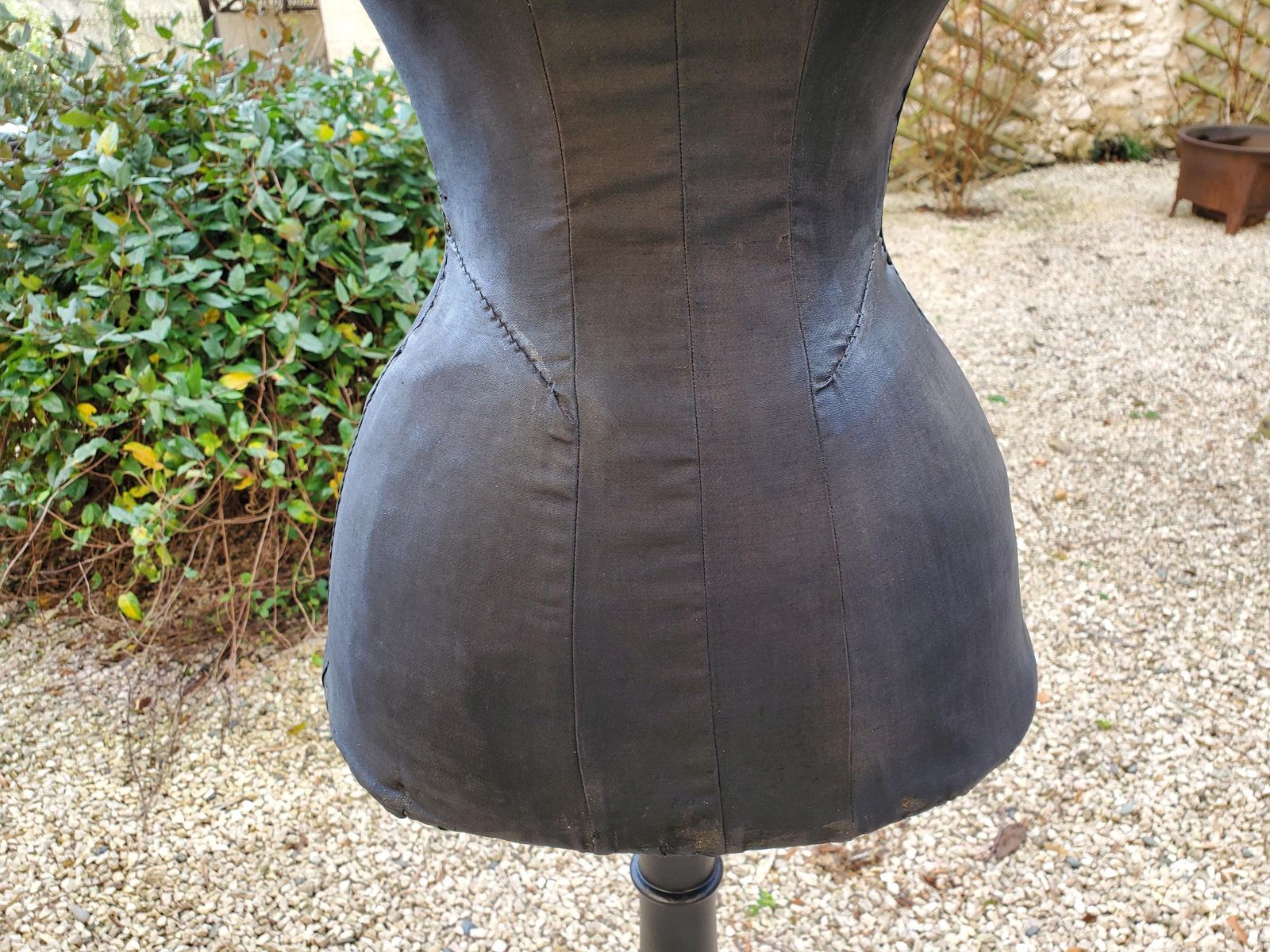 French Antique Wasp Waist Mannequin / Antique Mannequin / Dress Makers Mannequin / Antique Dress Form / 19th C Mannequin / Tailors Dummy photo vinterior