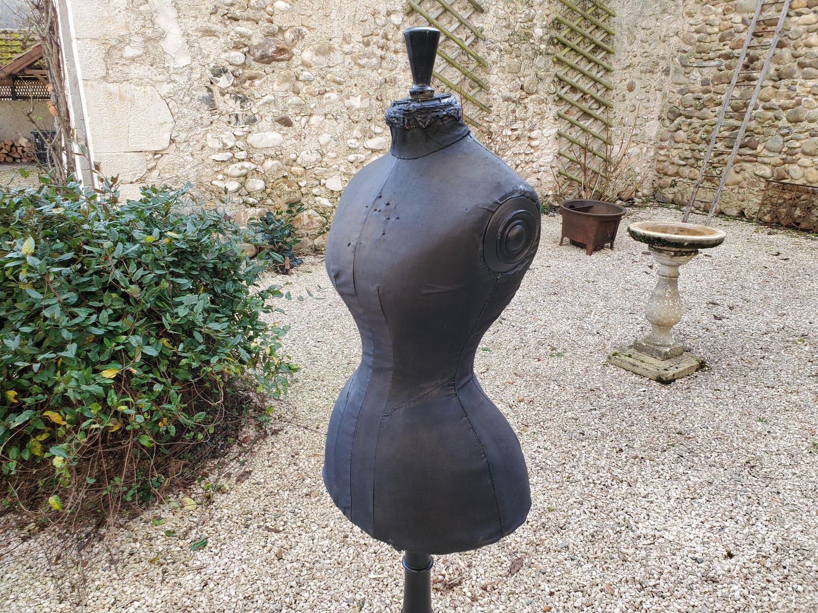 French Antique Wasp Waist Mannequin / Antique Mannequin / Dress Makers Mannequin / Antique Dress Form / 19th C Mannequin / Tailors Dummy photo buy