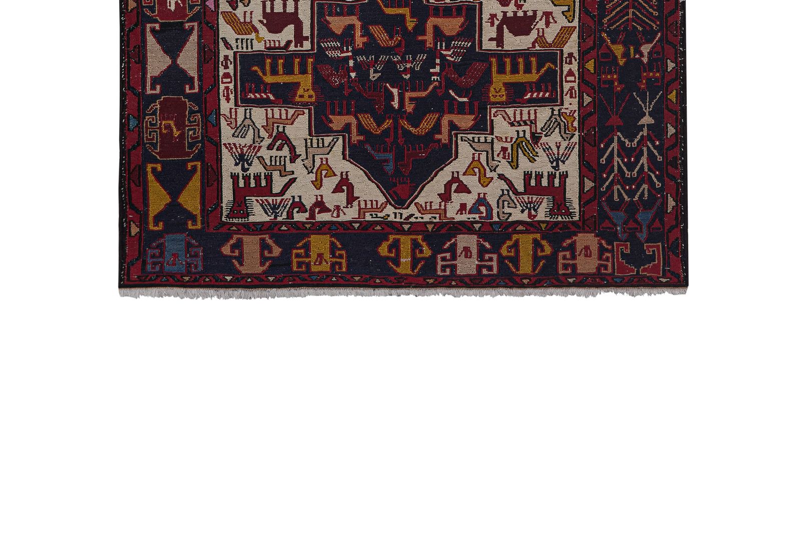 Turkish Jajim Kilim Rug   Wool Rug With Geometric Motif 5'1'' X 8'1'' photo furniture