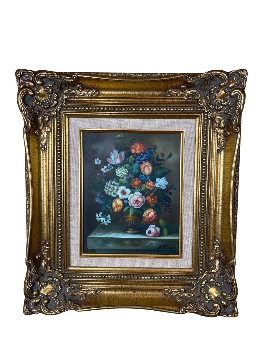 Oil On Wood, Late 19th Century, Signed A. Vianni