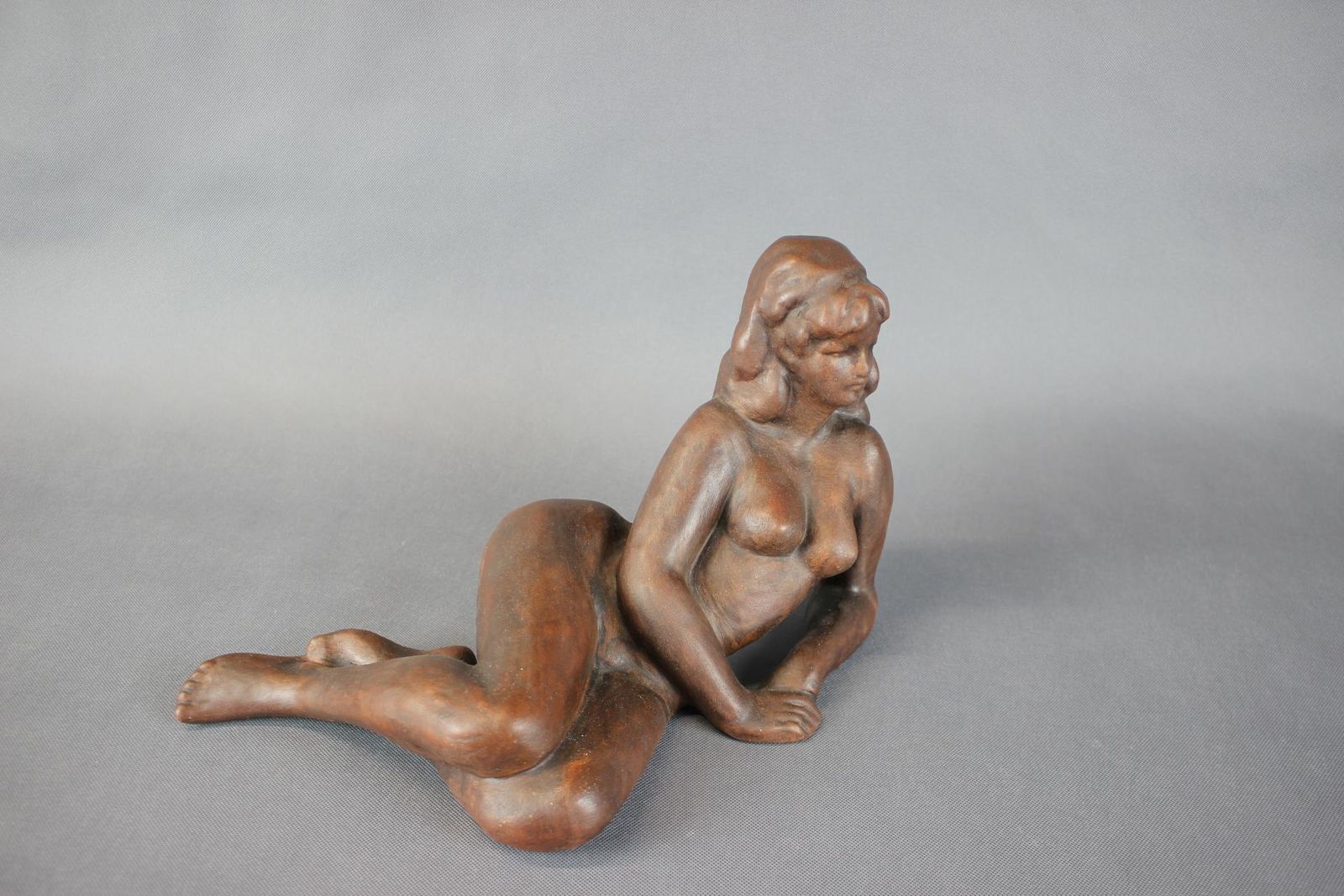 Large Statuette Of Act By Bohumil Kokrda, Czechoslovakia, 1980s photo furniture