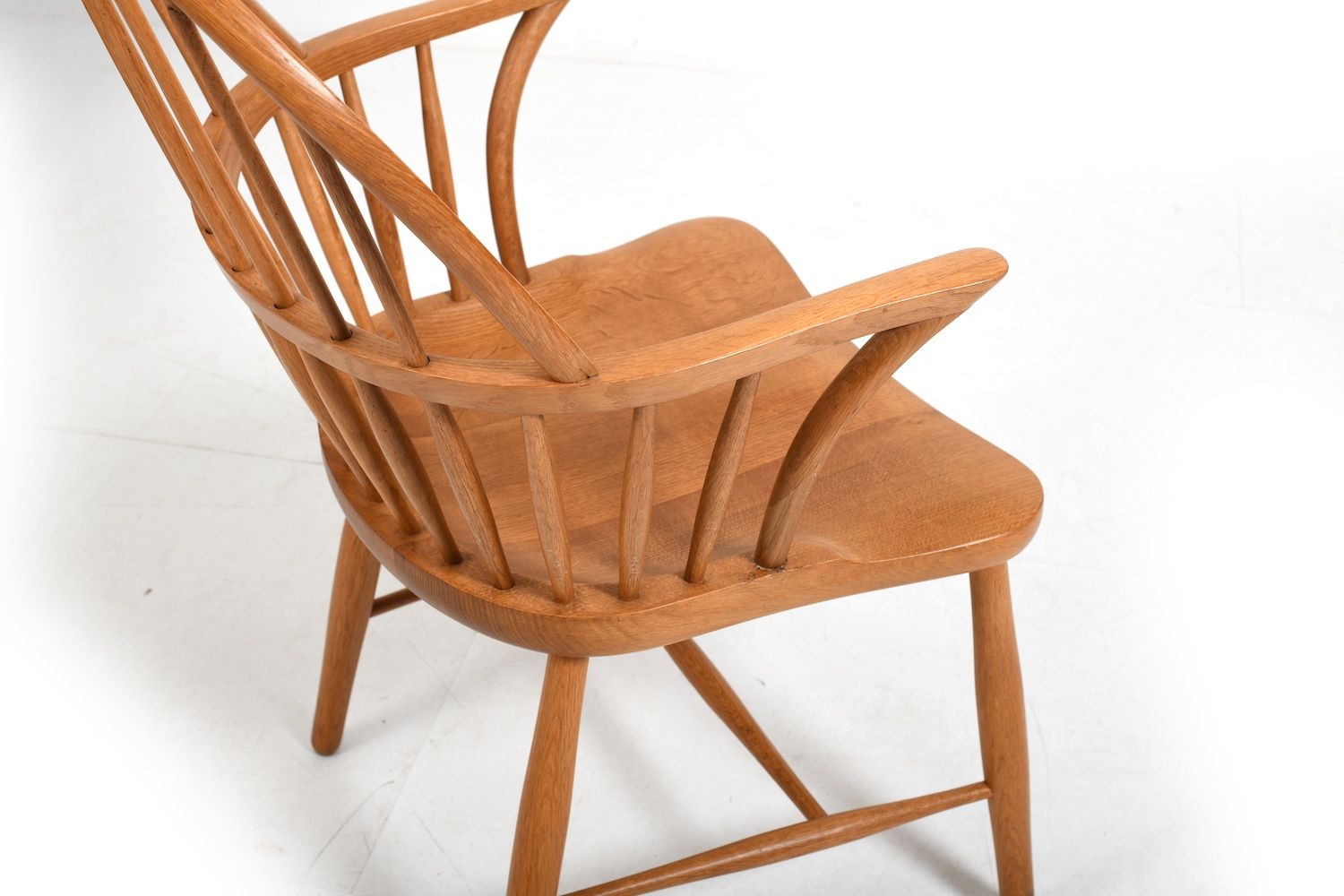 Fh38 Windsor Chair By Frits Henningsen In Oak 1960s photo vintage